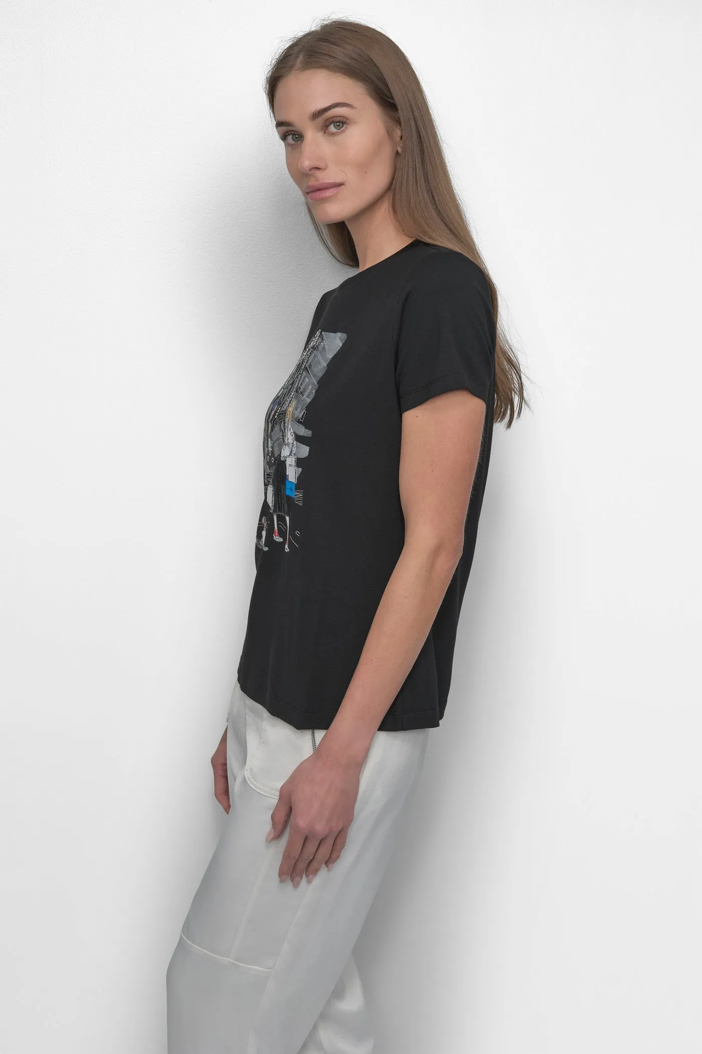 FLATIRON CONVERSATIONAL TEE sold by DKNY product image thumbnail 3