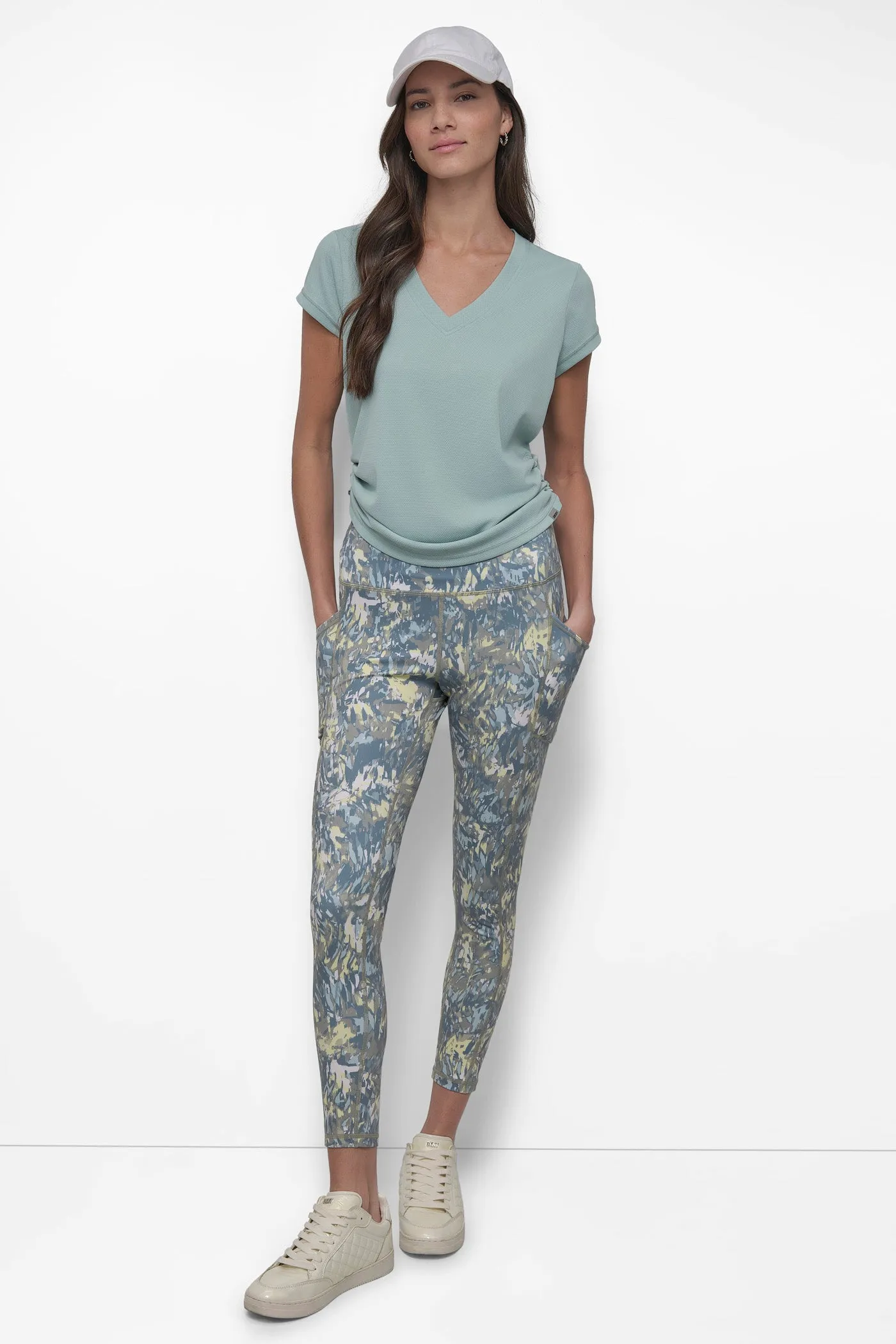 HIGH WAIST PRINTED FITNESS TIGHT WITH POCKETS sold by DKNY product image thumbnail 5