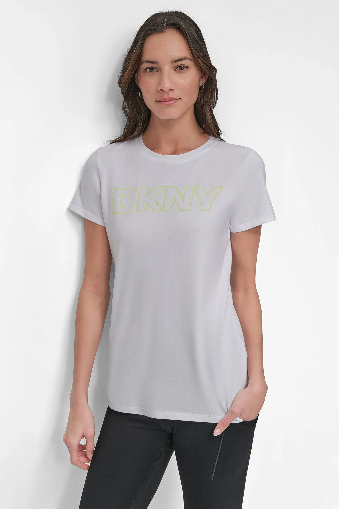 OMBRÉ LOGO PERFORMANCE TEE sold by DKNY