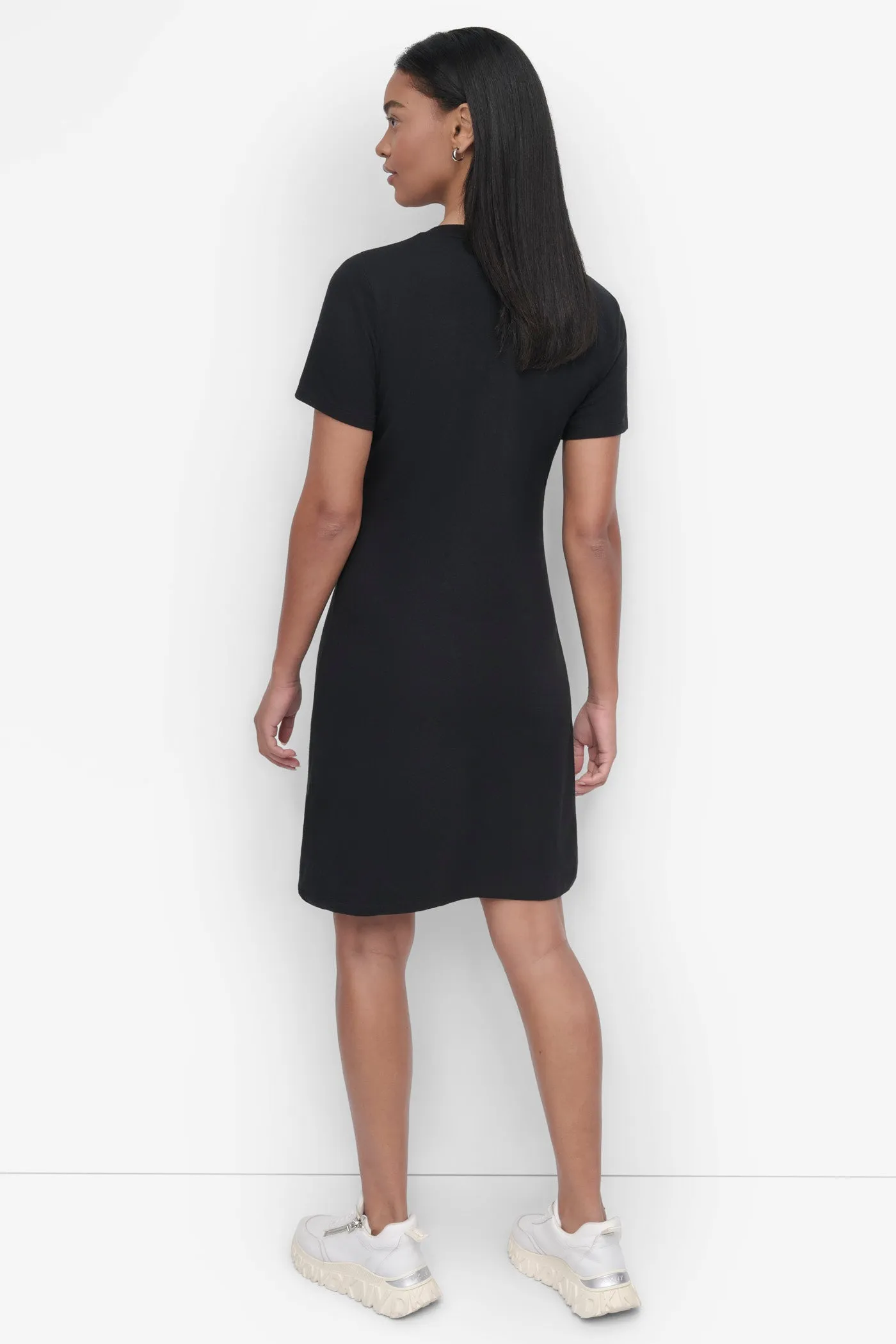 CRYSTAL LOGO MINI T-SHIRT DRESS sold by DKNY product image thumbnail 2