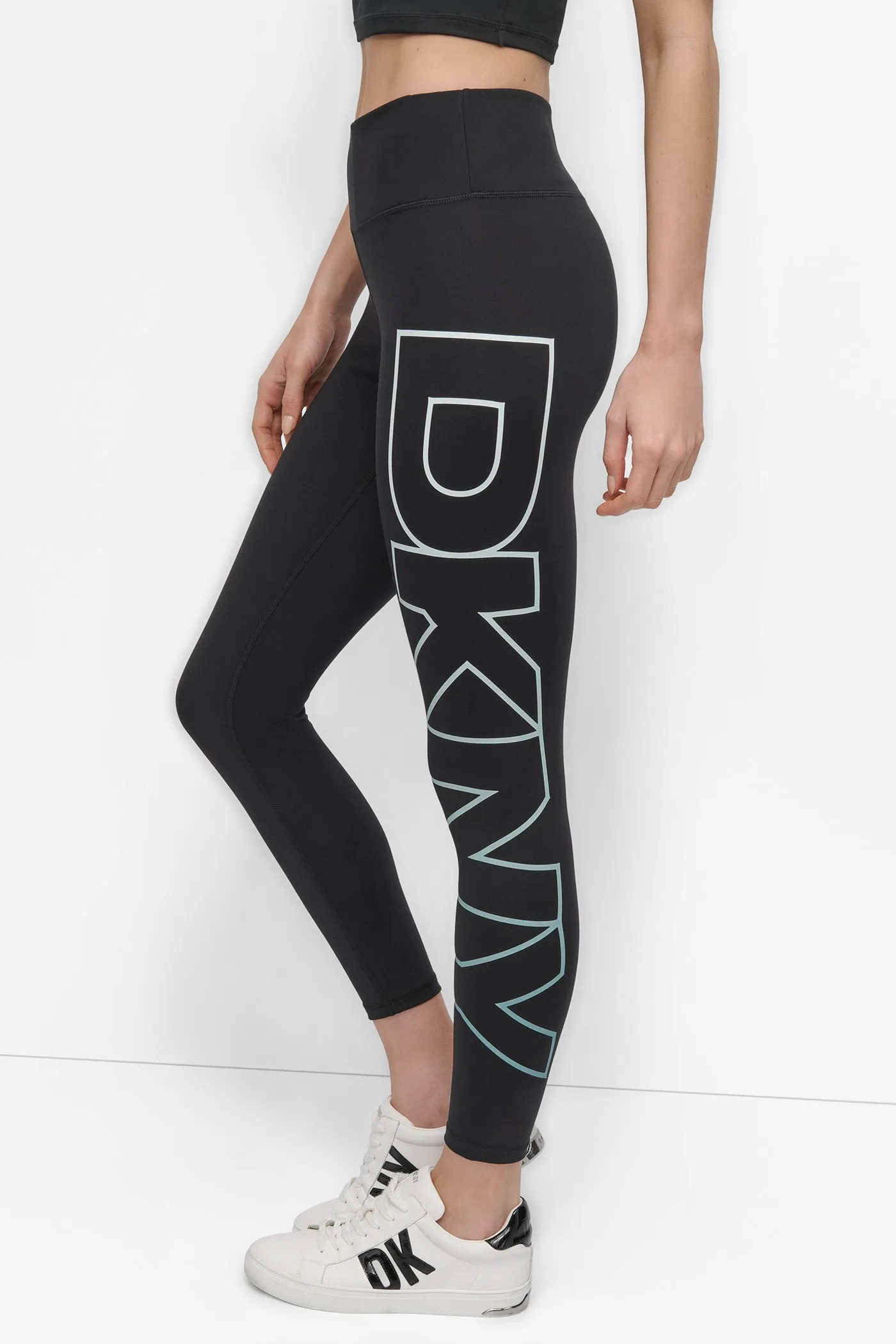 MID-RISE LOGO 7/8 COMPRESSION LEGGING sold by DKNY product image thumbnail 3