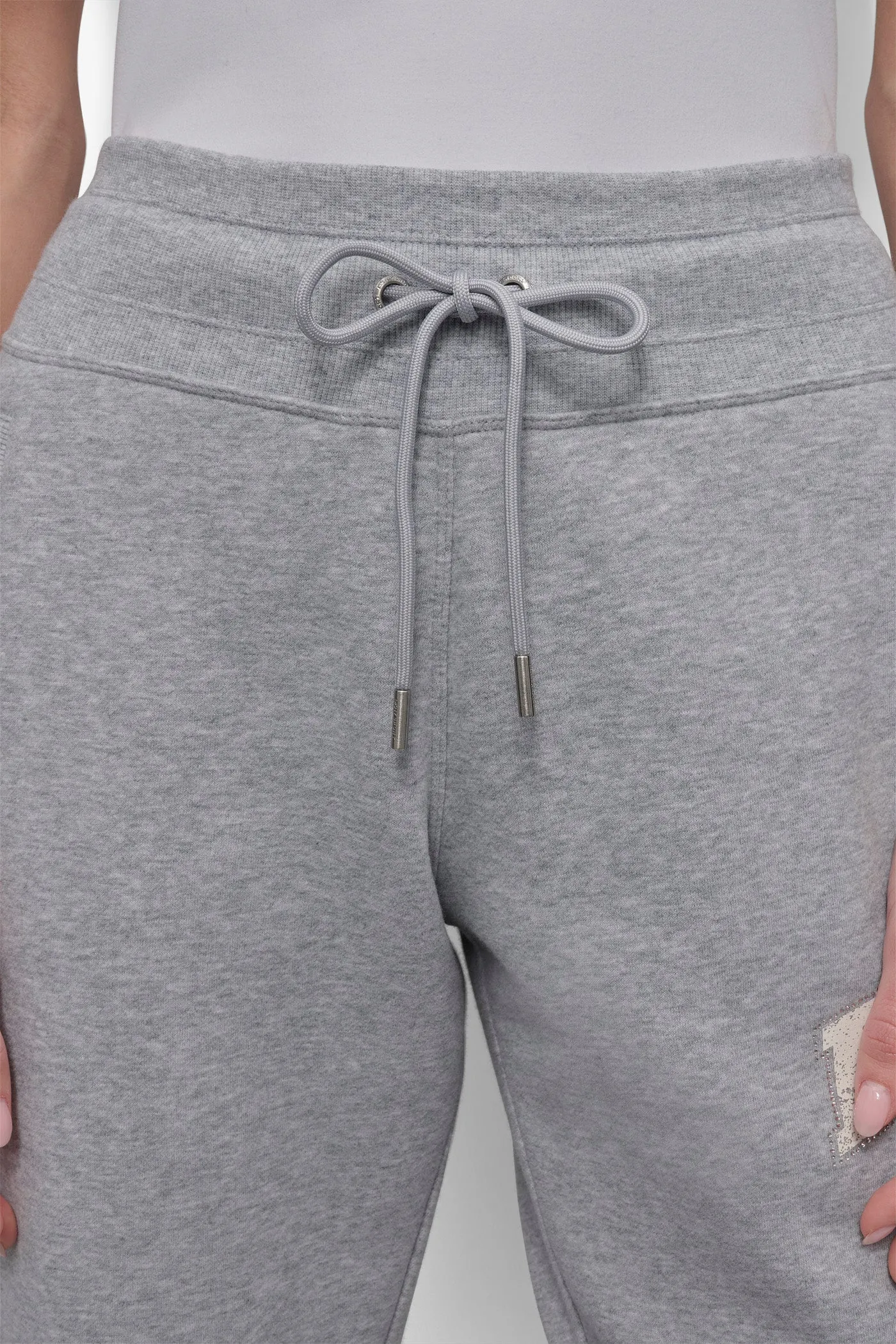 HIGH-RISE RHINESTONE TRIMMED LOGO JOGGER sold by DKNY product image thumbnail 4