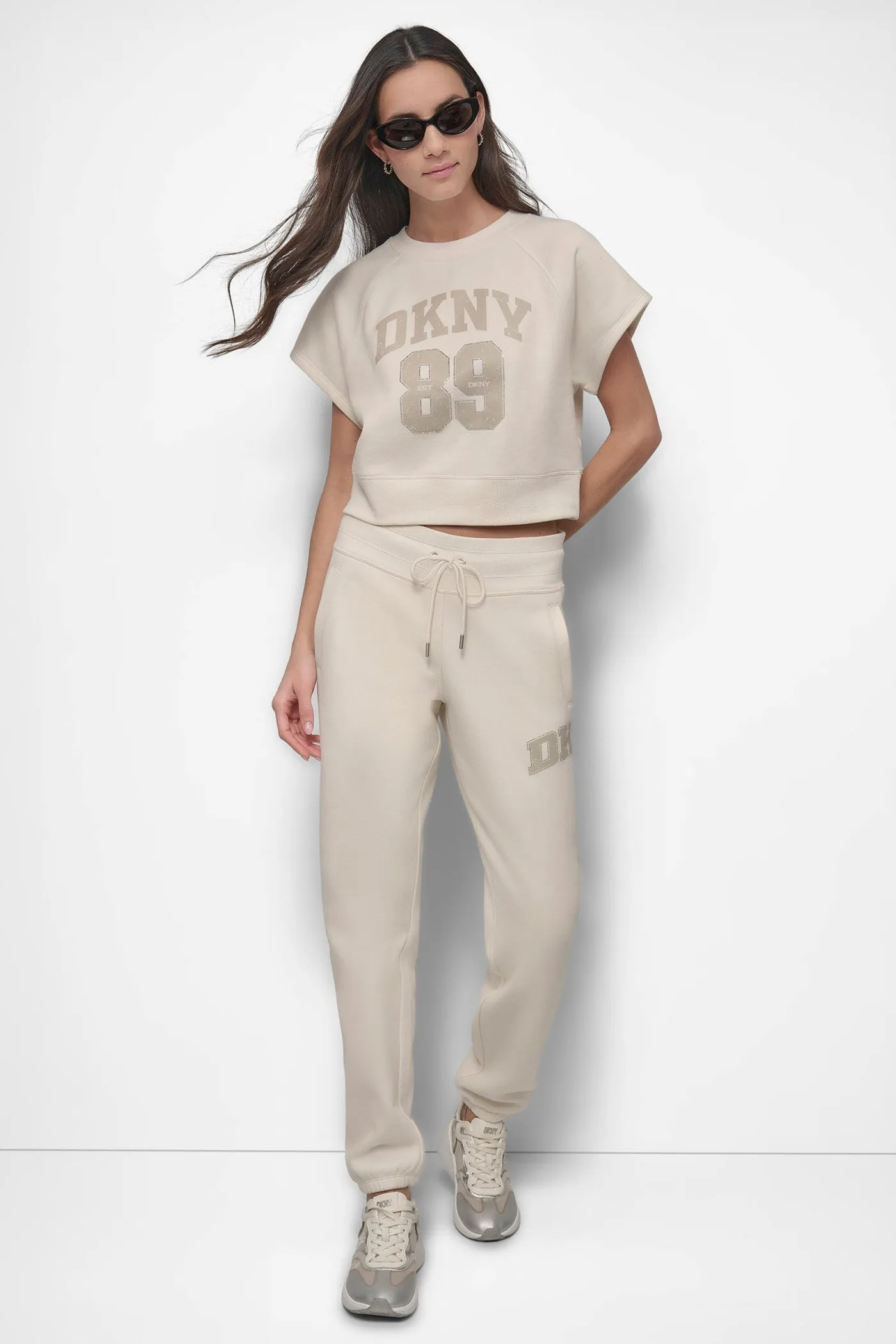ARCHED DKNY 89 DISTRESSED RHINESTONE LOGO RELAXED sold by DKNY product image thumbnail 5