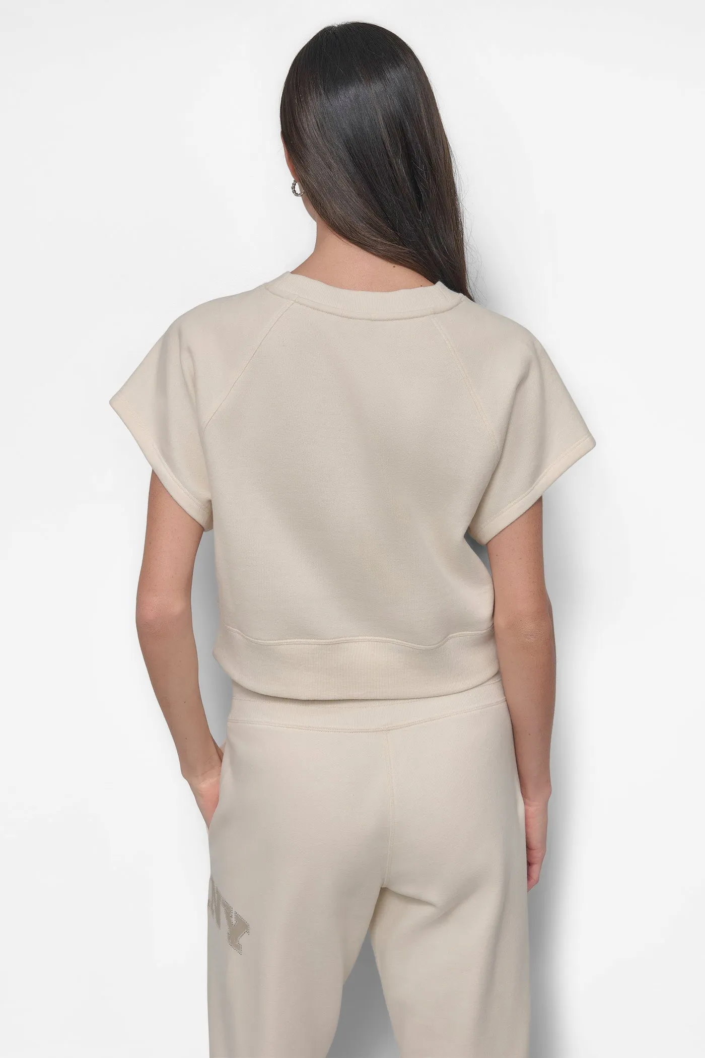 ARCHED DKNY 89 DISTRESSED RHINESTONE LOGO CROPPED sold by DKNY product image thumbnail 2