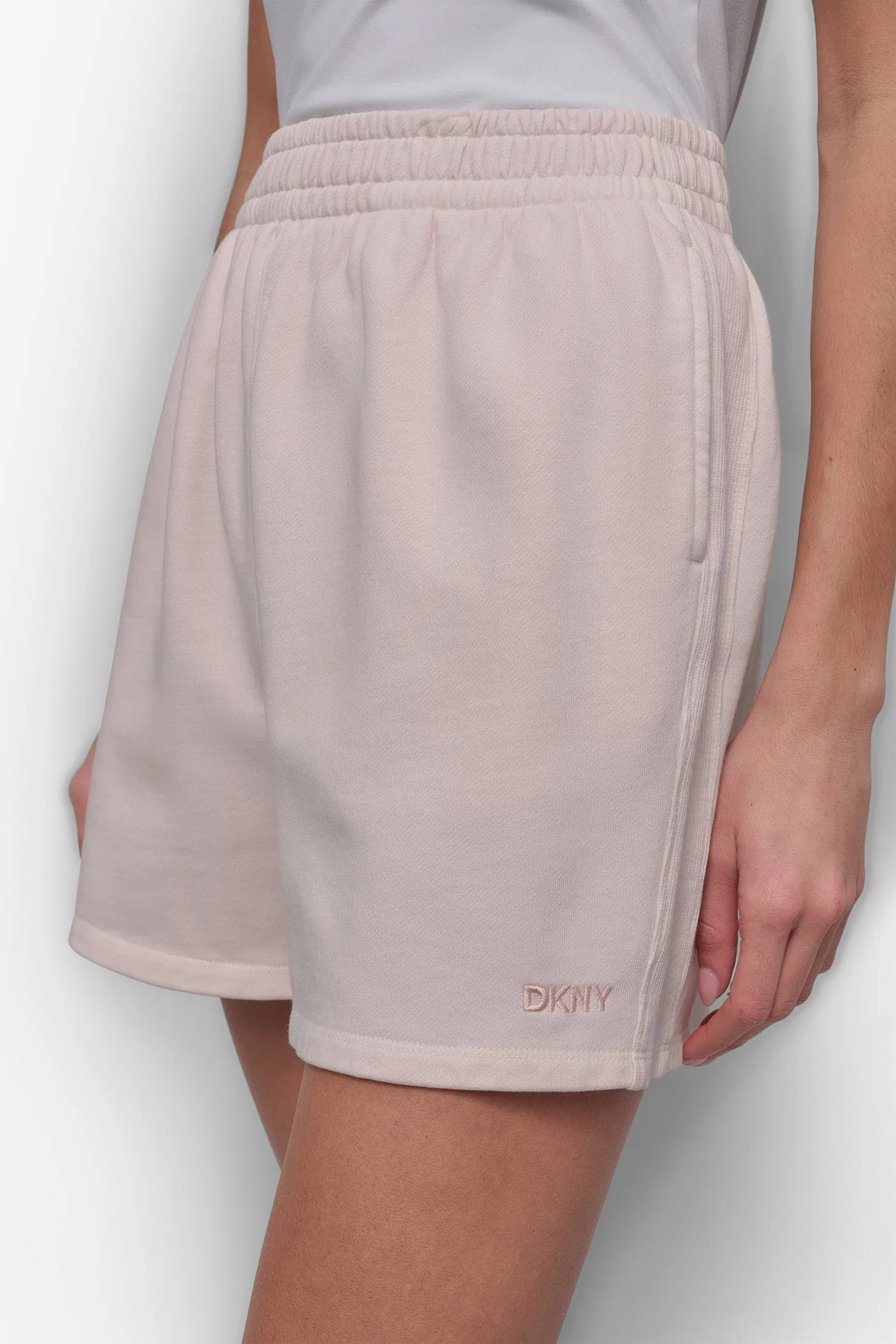 EXTRA HIGH-RISE RIB-TRIMMED SWEAT SHORT sold by DKNY product image thumbnail 4
