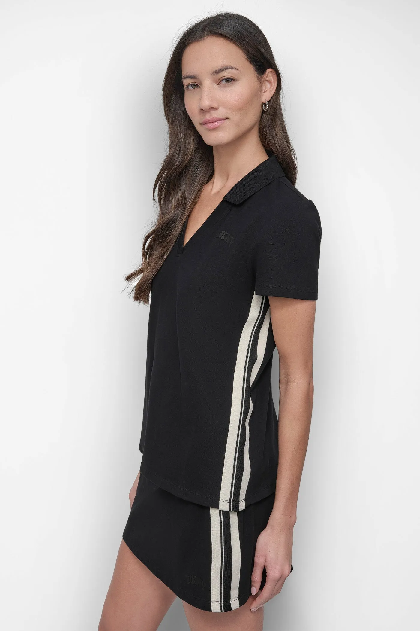 SKORT WITH VARSITY STRIPE TAPING sold by DKNY product image thumbnail 3