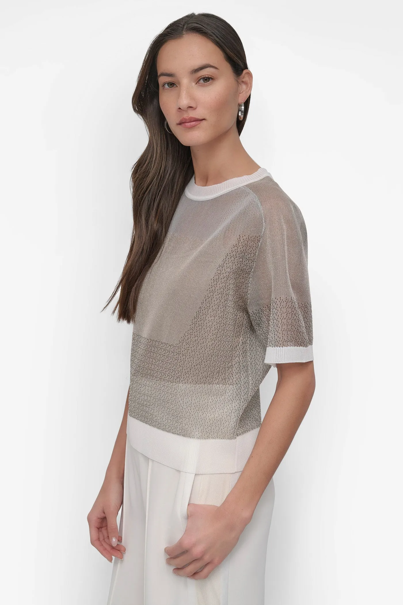 SHEER PRINT TEE sold by DKNY product image thumbnail 3