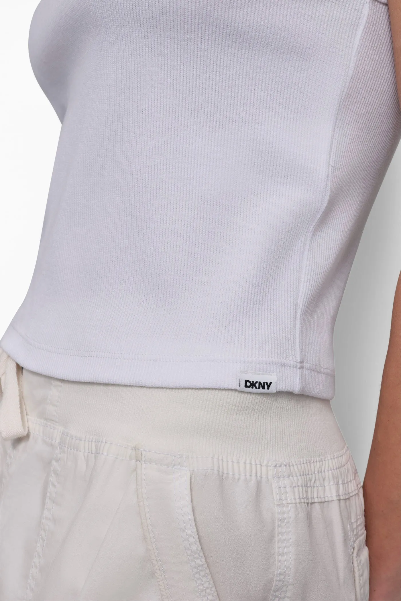 RIBBED HIGH NECK TANK sold by DKNY product image thumbnail 5