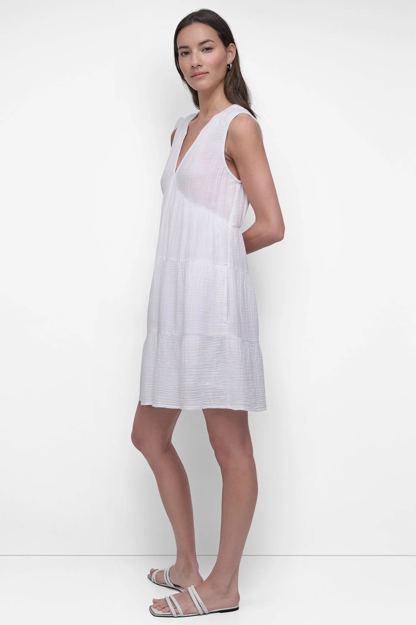 DOUBLE CREPE GAUZE DRESS sold by DKNY product image thumbnail 3