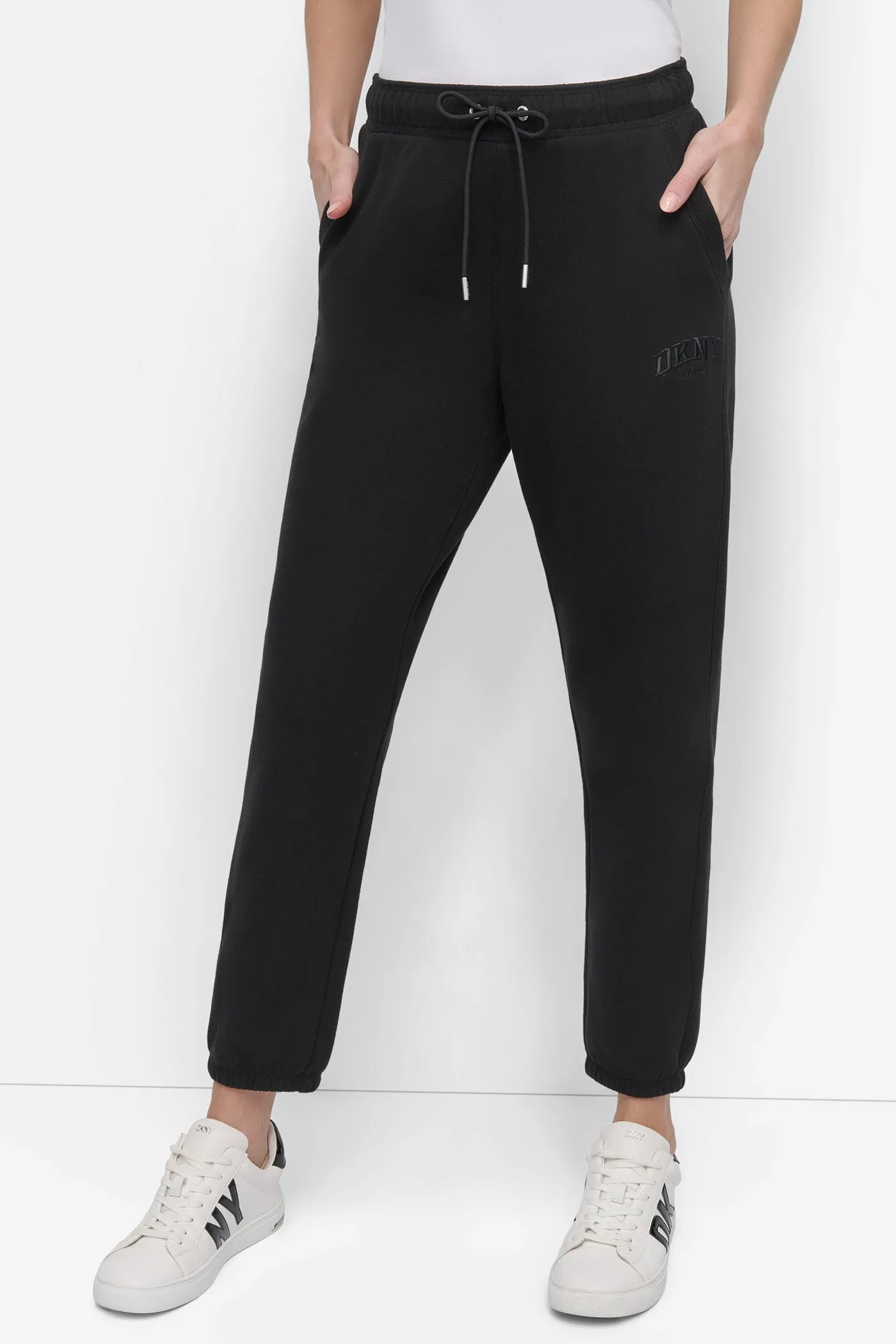 EMBROIDERED VARSITY LOGO JOGGER sold by DKNY