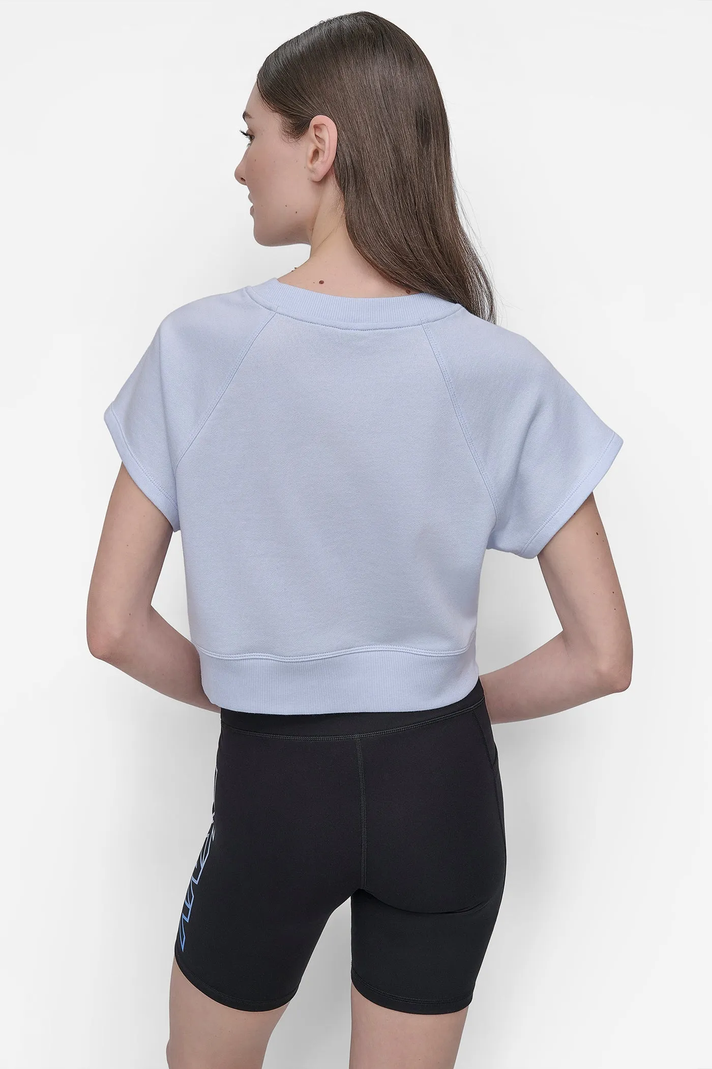 LOGO SHORT SLEEVE CROPPED PULLOVER sold by DKNY product image thumbnail 2