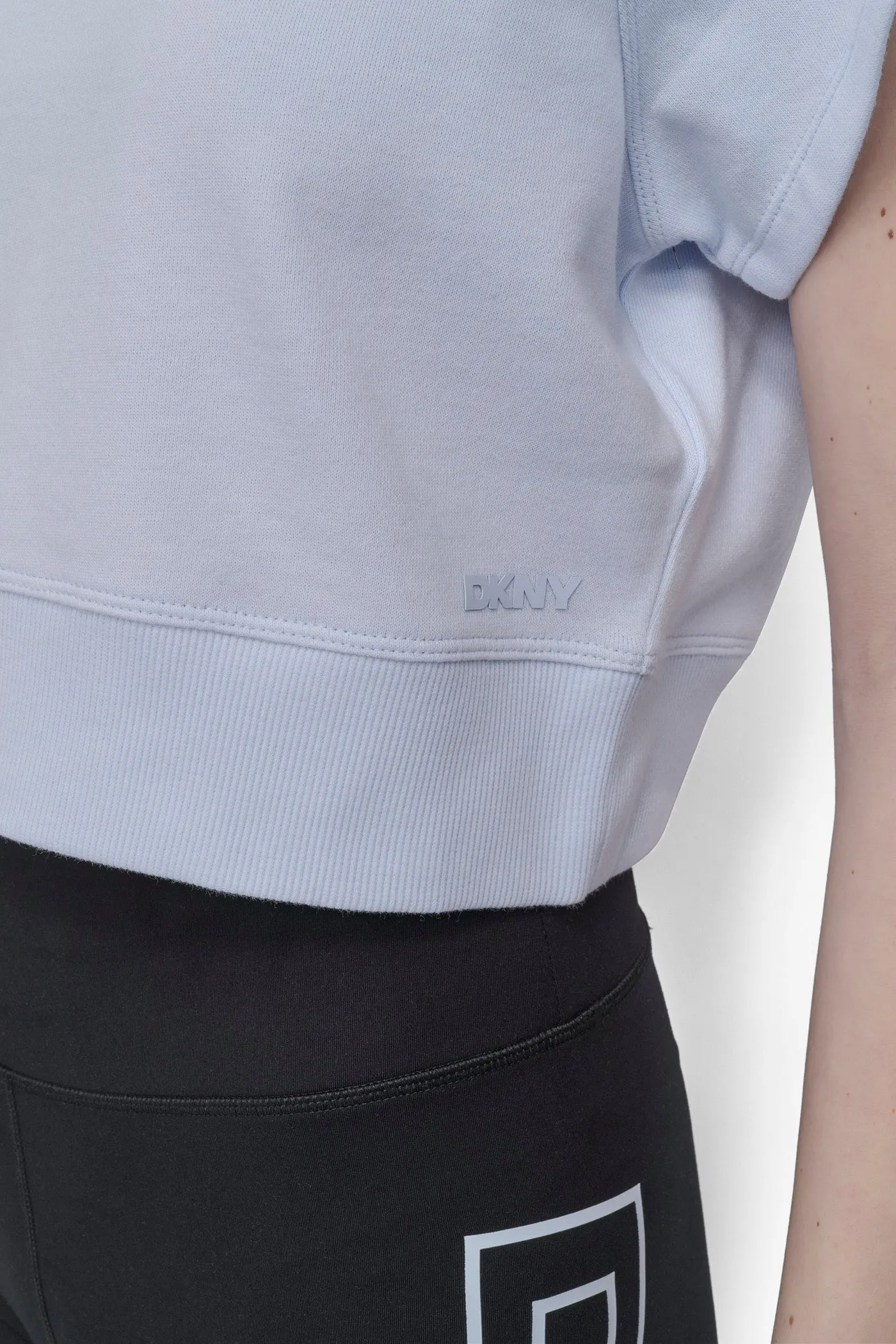 LOGO SHORT SLEEVE CROPPED PULLOVER sold by DKNY product image thumbnail 4