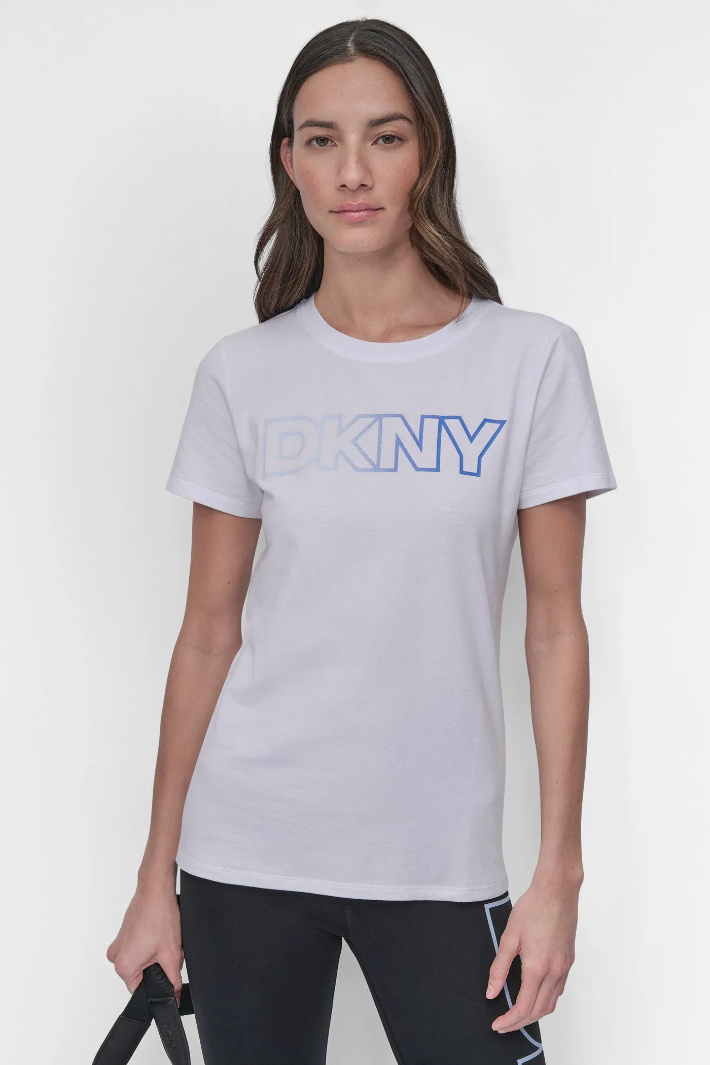 OMBRÉ LOGO PERFORMANCE TEE sold by DKNY