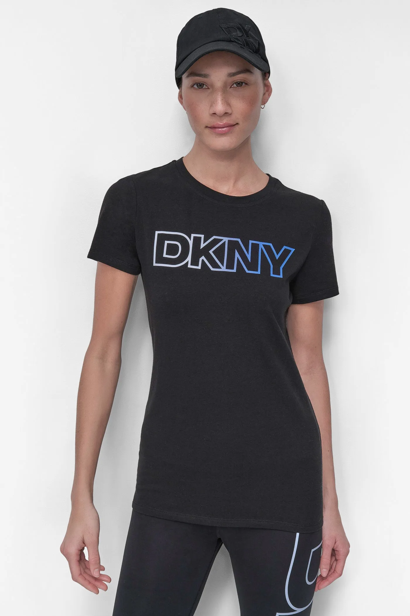 OMBRÉ LOGO PERFORMANCE TEE sold by DKNY