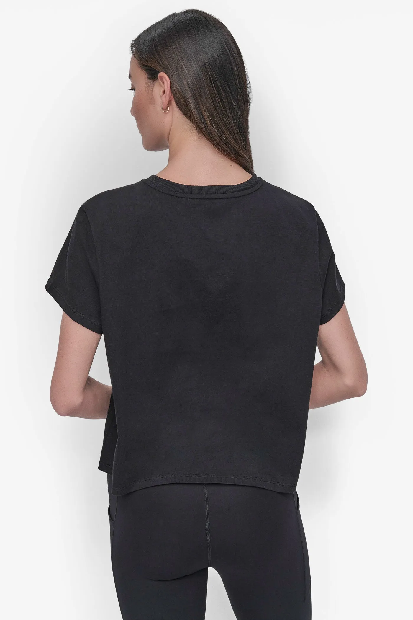 DISTRESSED VARSITY LOGO MEET & GREET TEE sold by DKNY product image thumbnail 2