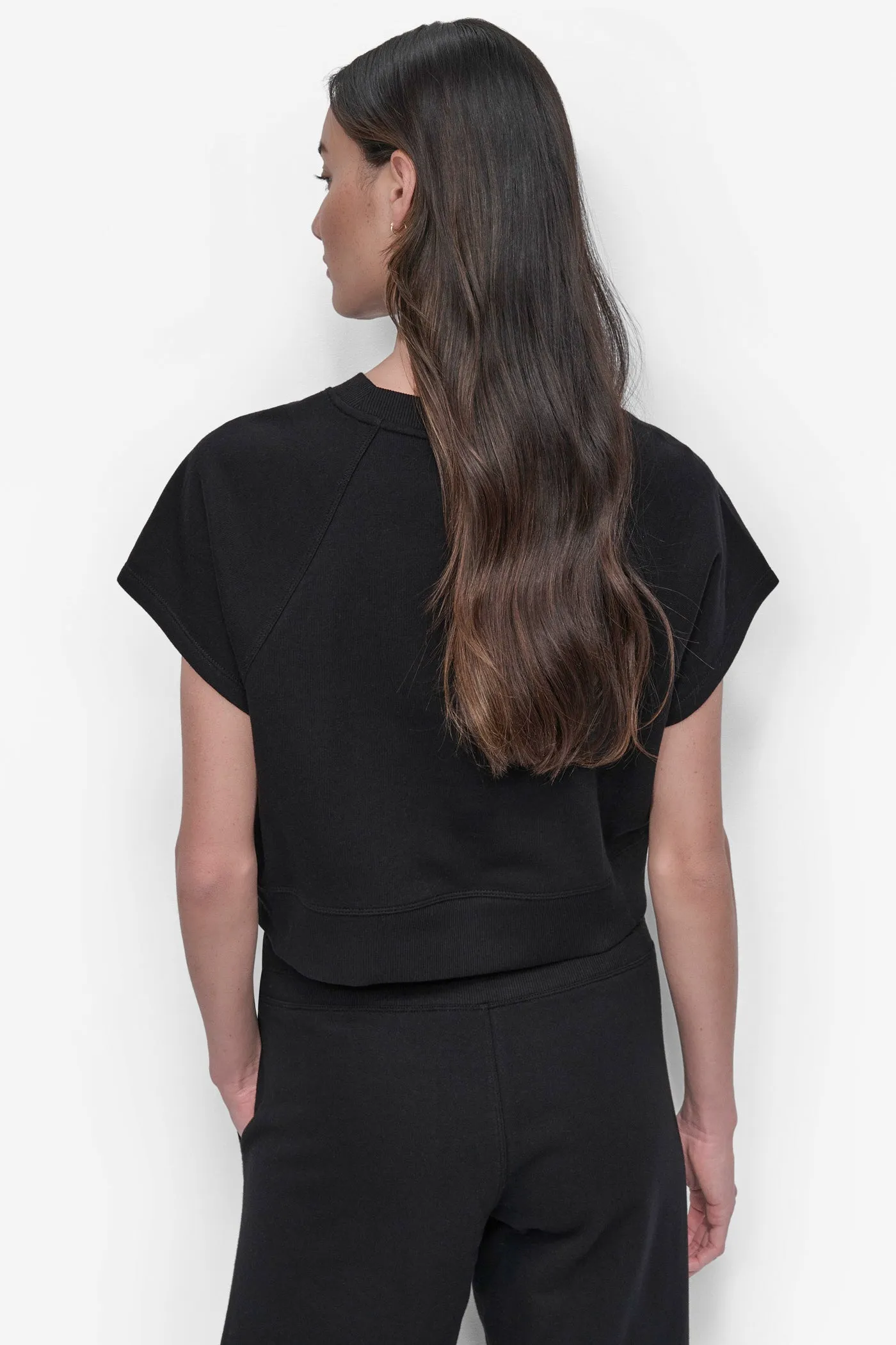 LOGO SHORT SLEEVE CROPPED PULLOVER sold by DKNY product image thumbnail 2