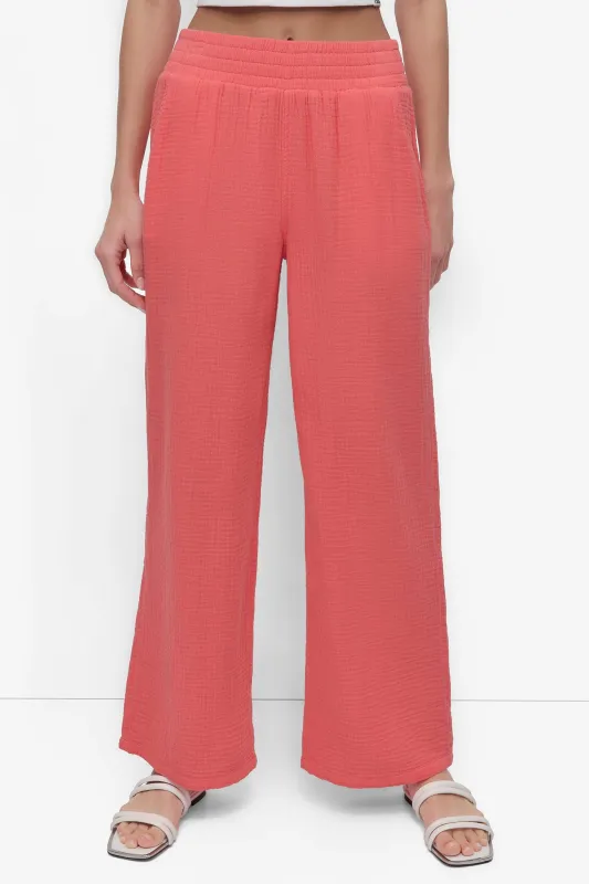WIDE LEG PLEATED PANT sold by DKNY