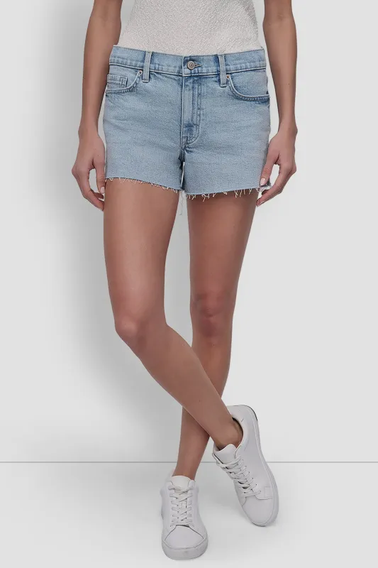 3" MID RISE SIDE SPLIT SHORT WITH RAW HEM sold by DKNY