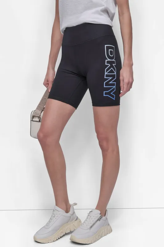 MID RISE LOGO 7/8 BIKER SHORT sold by DKNY