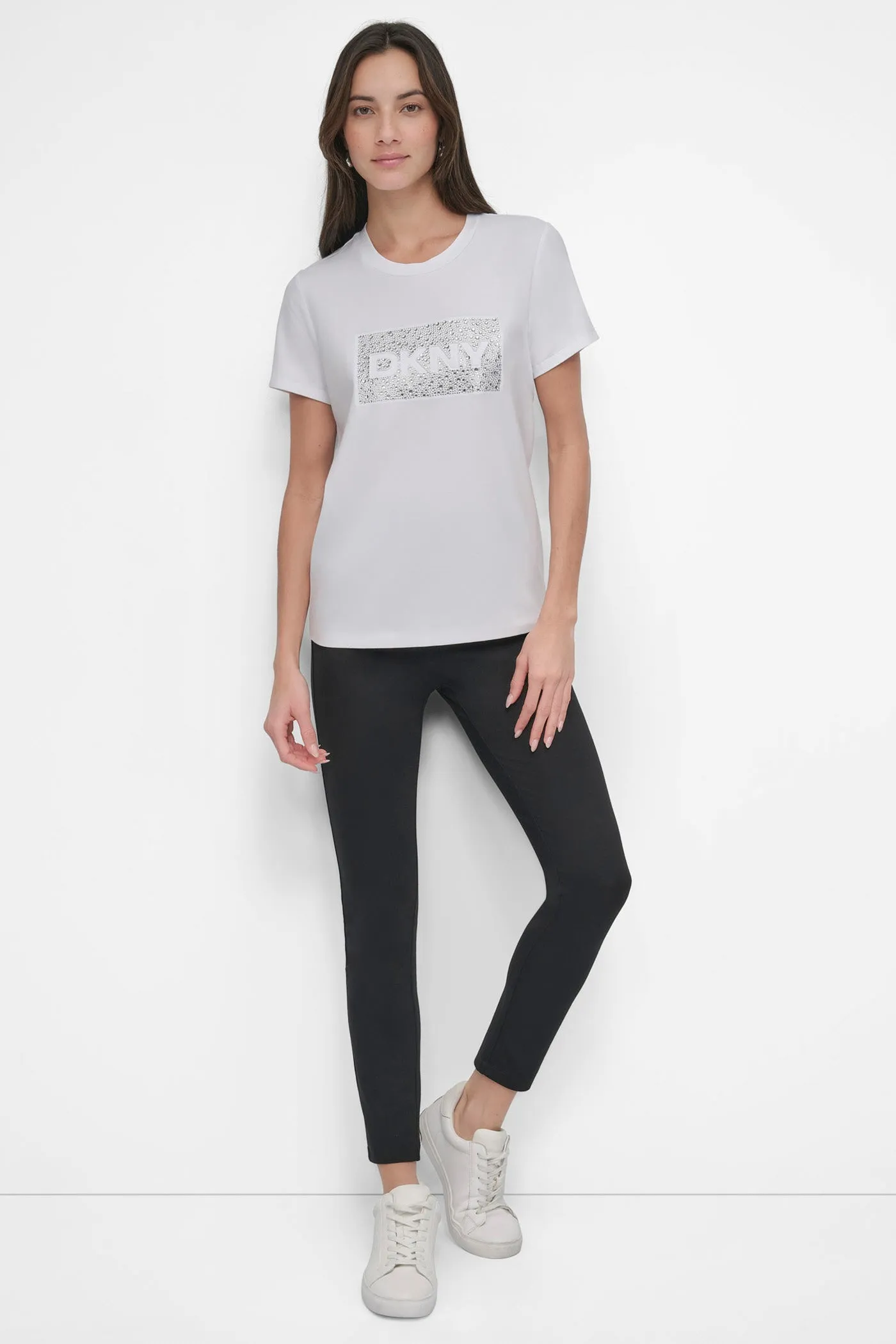SHORT SLEEVE STUD LOGO TEE sold by DKNY product image thumbnail 5