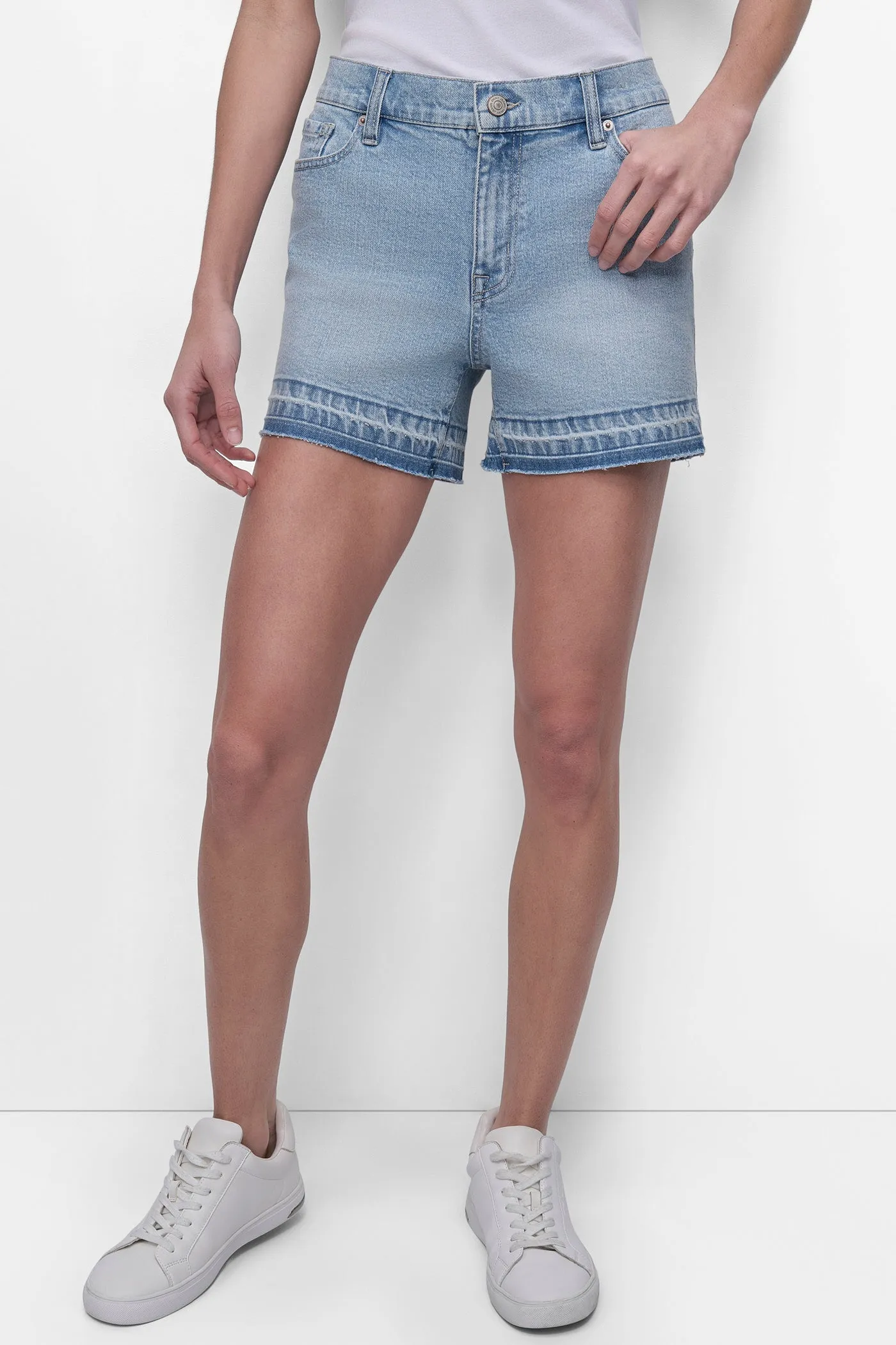 MID RISE SHORT WITH RELEASED HEM sold by DKNY