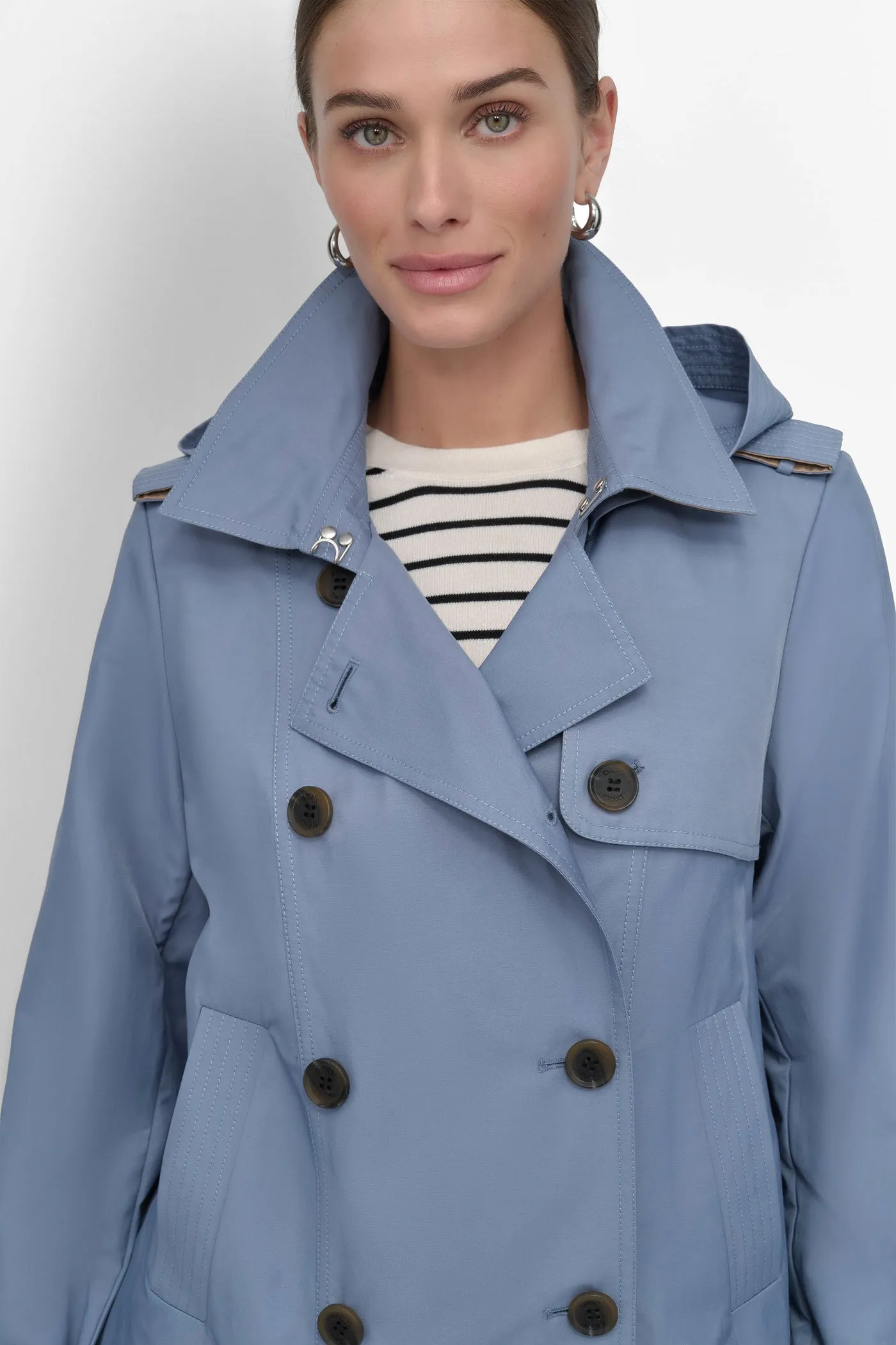 SHORT TRENCH COAT sold by DKNY product image thumbnail 4