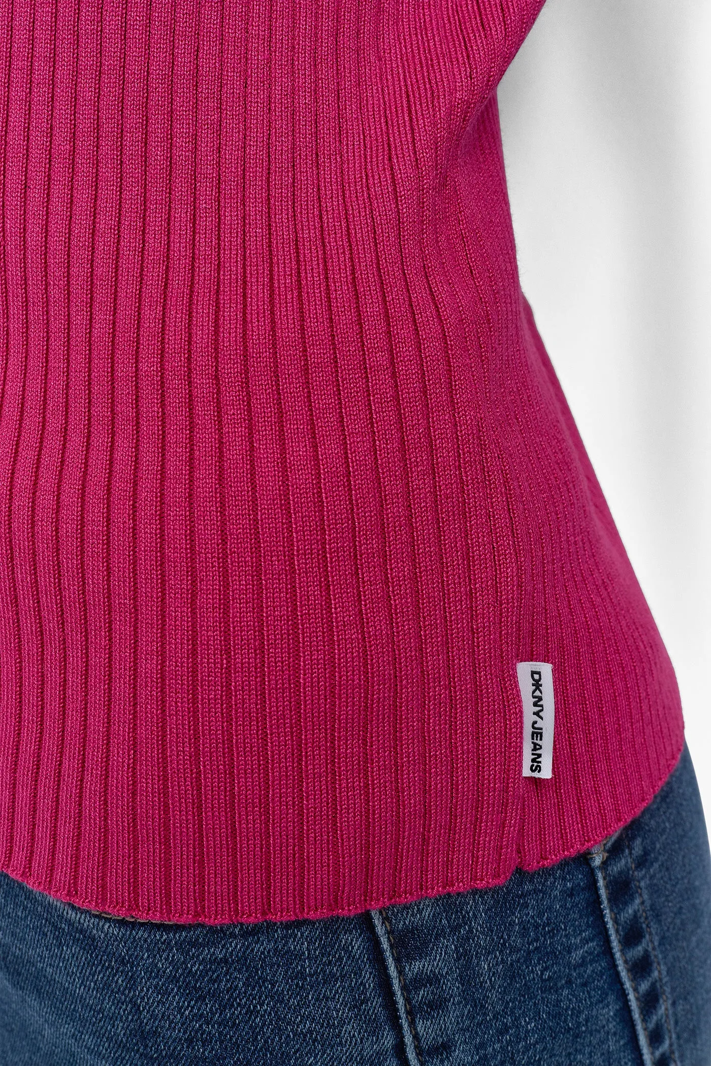 RIBBED POLO SWEATER sold by DKNY product image thumbnail 5