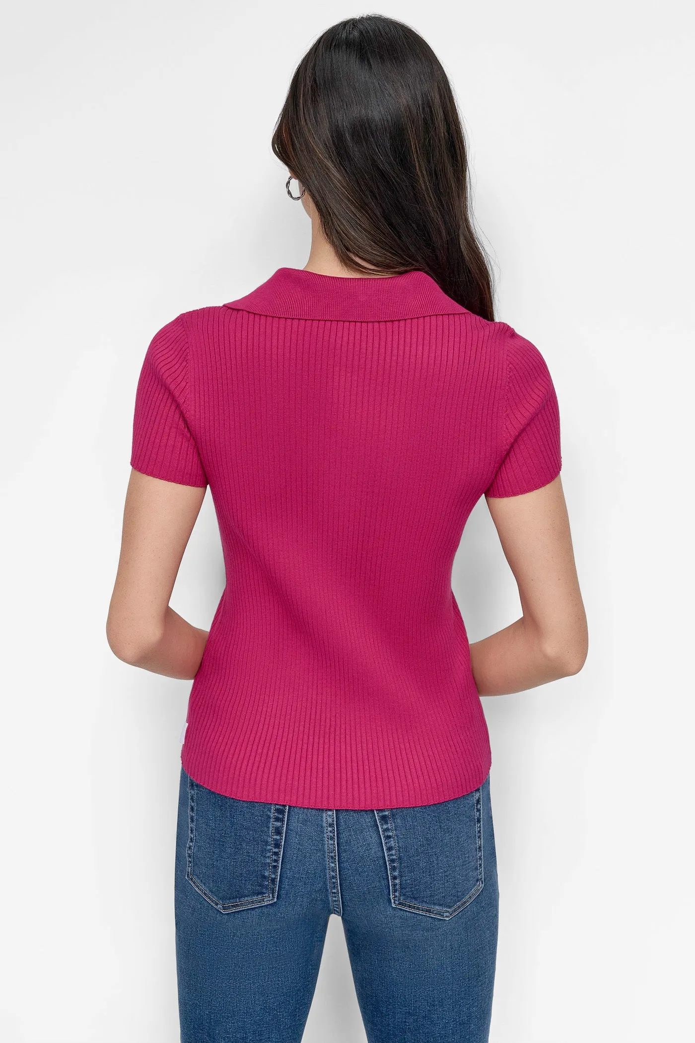 RIBBED POLO SWEATER sold by DKNY product image thumbnail 2