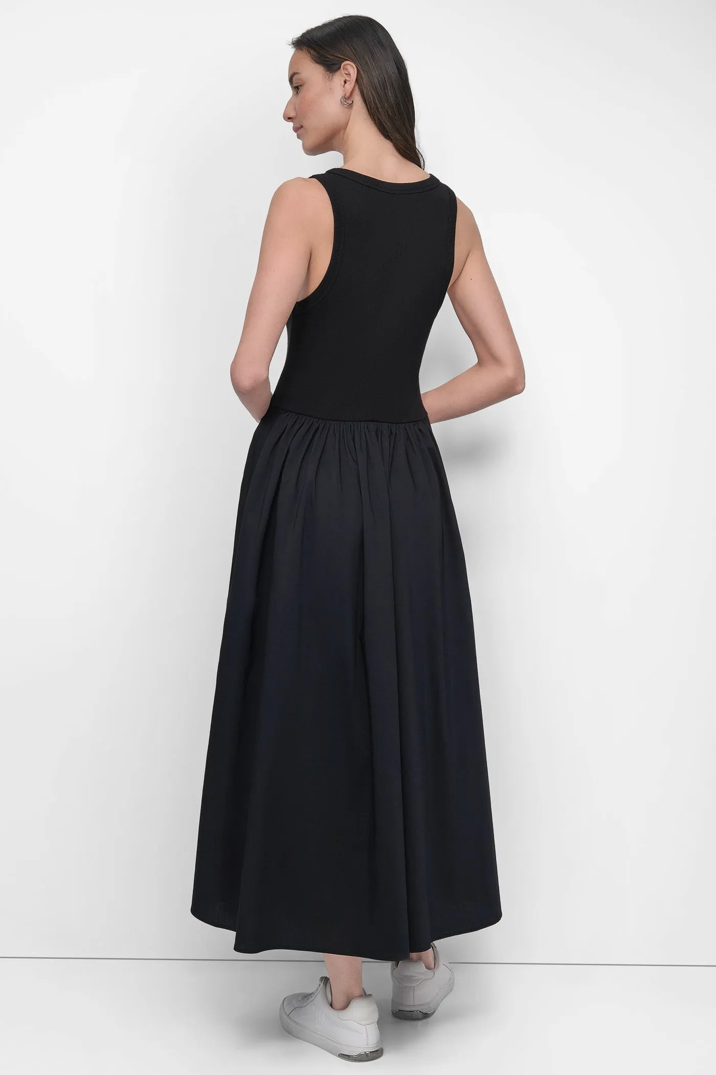 MIXED MEDIA MIDI TANK DRESS sold by DKNY product image thumbnail 2