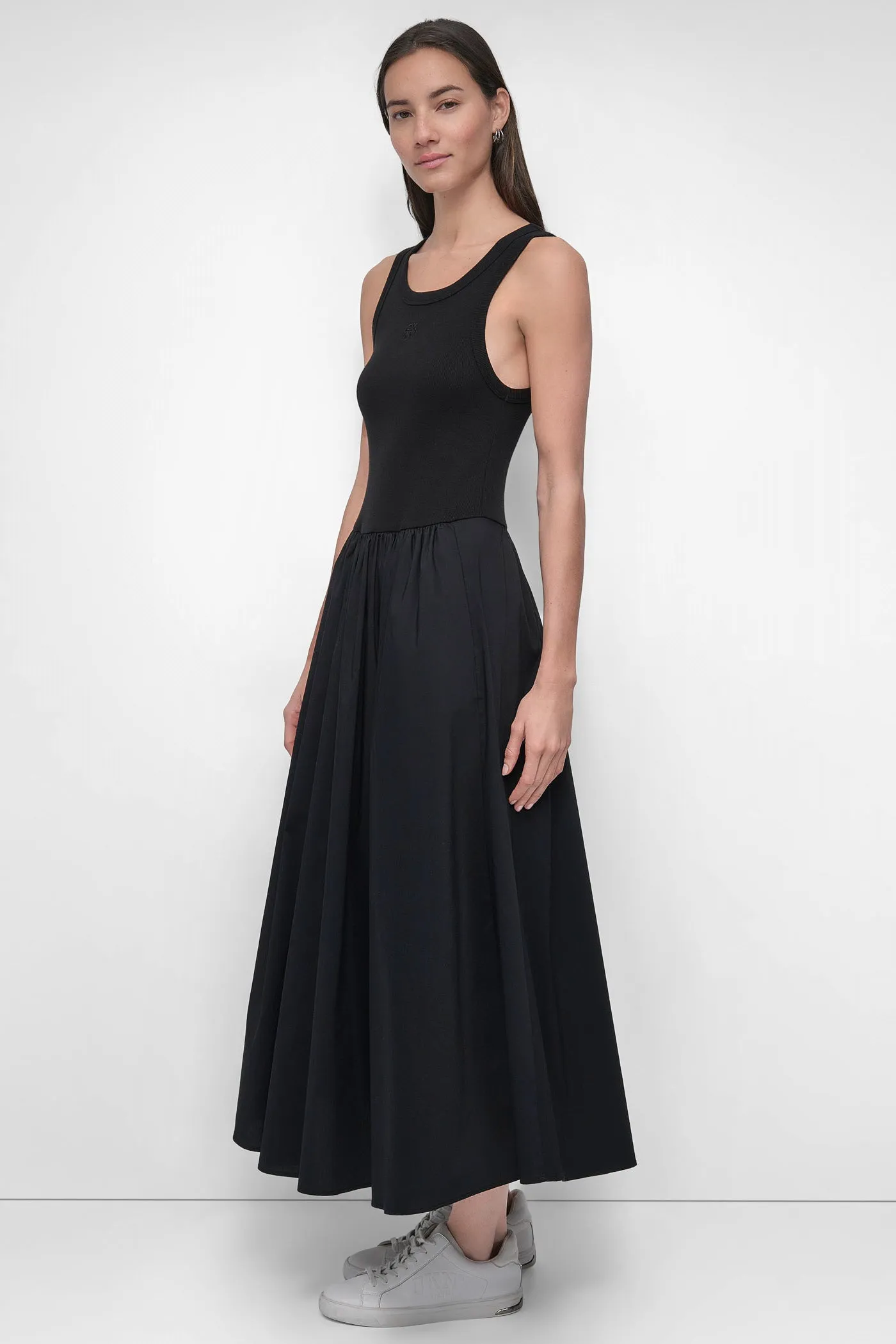 MIXED MEDIA MIDI TANK DRESS sold by DKNY product image thumbnail 3