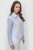 CROPPED LONG SLEEVE BUTTON FRONT SHIRT WITH MIXED STRIPE sold by DKNY