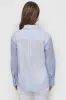 CROPPED LONG SLEEVE BUTTON FRONT SHIRT WITH MIXED STRIPE sold by DKNY