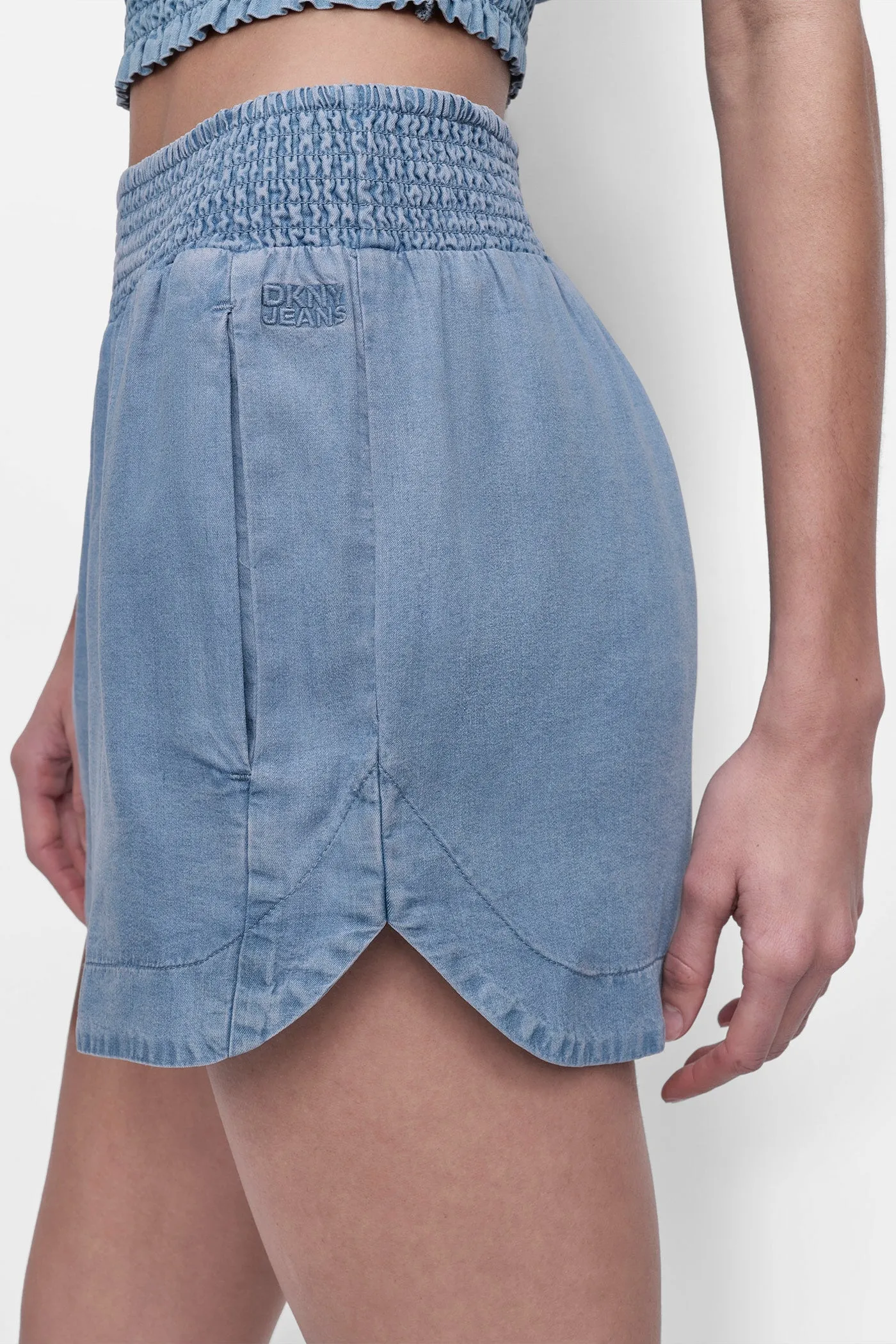 HIGH-RISE TENCEL™ SHORTS sold by DKNY product image thumbnail 3
