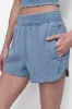 HIGH-RISE TENCEL™ SHORTS sold by DKNY
