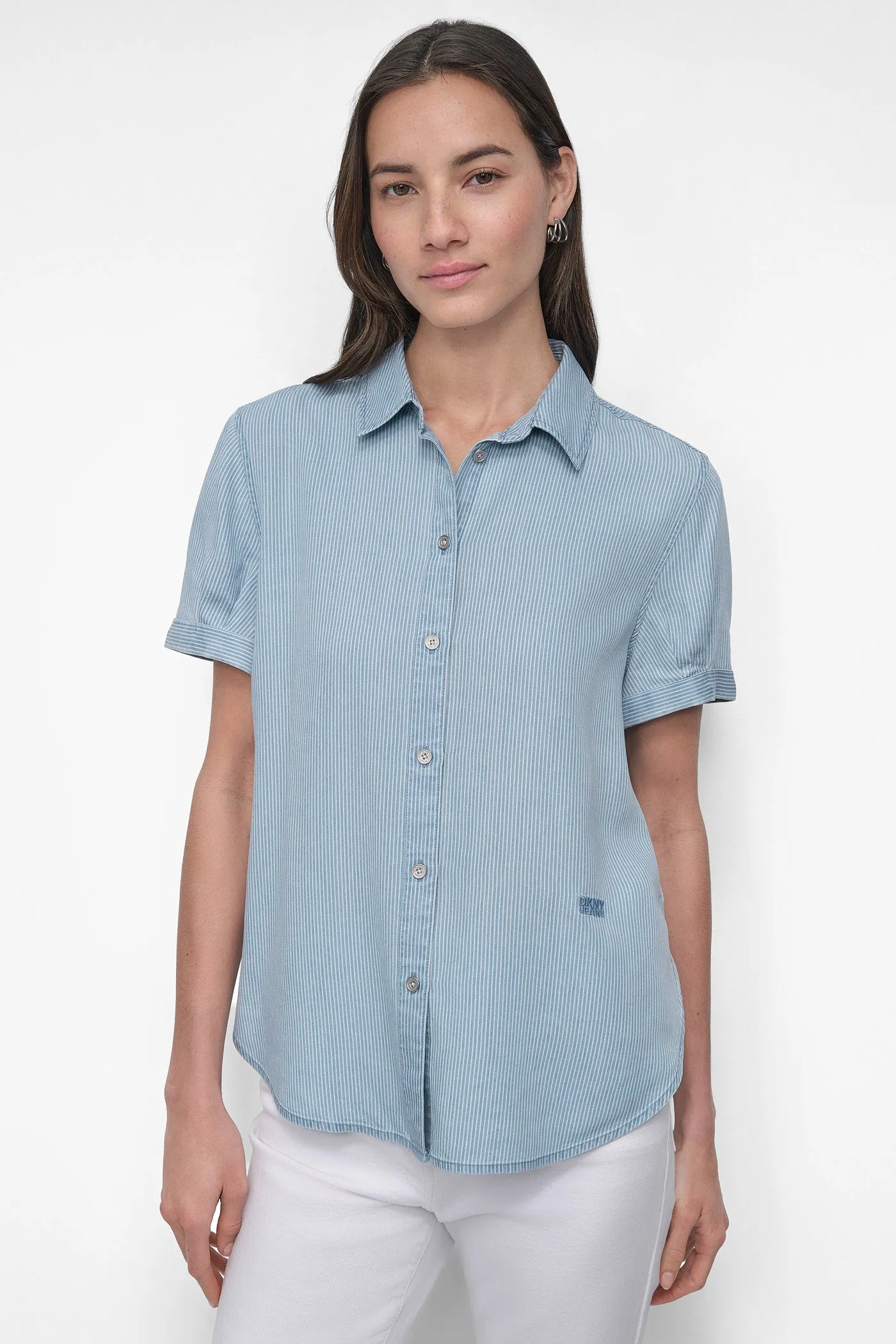 ROLLED SLEEVE SHIRT sold by DKNY