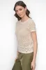 OPEN POINTELLE KNIT SWEATER TEE sold by DKNY