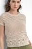 OPEN POINTELLE KNIT SWEATER TEE sold by DKNY