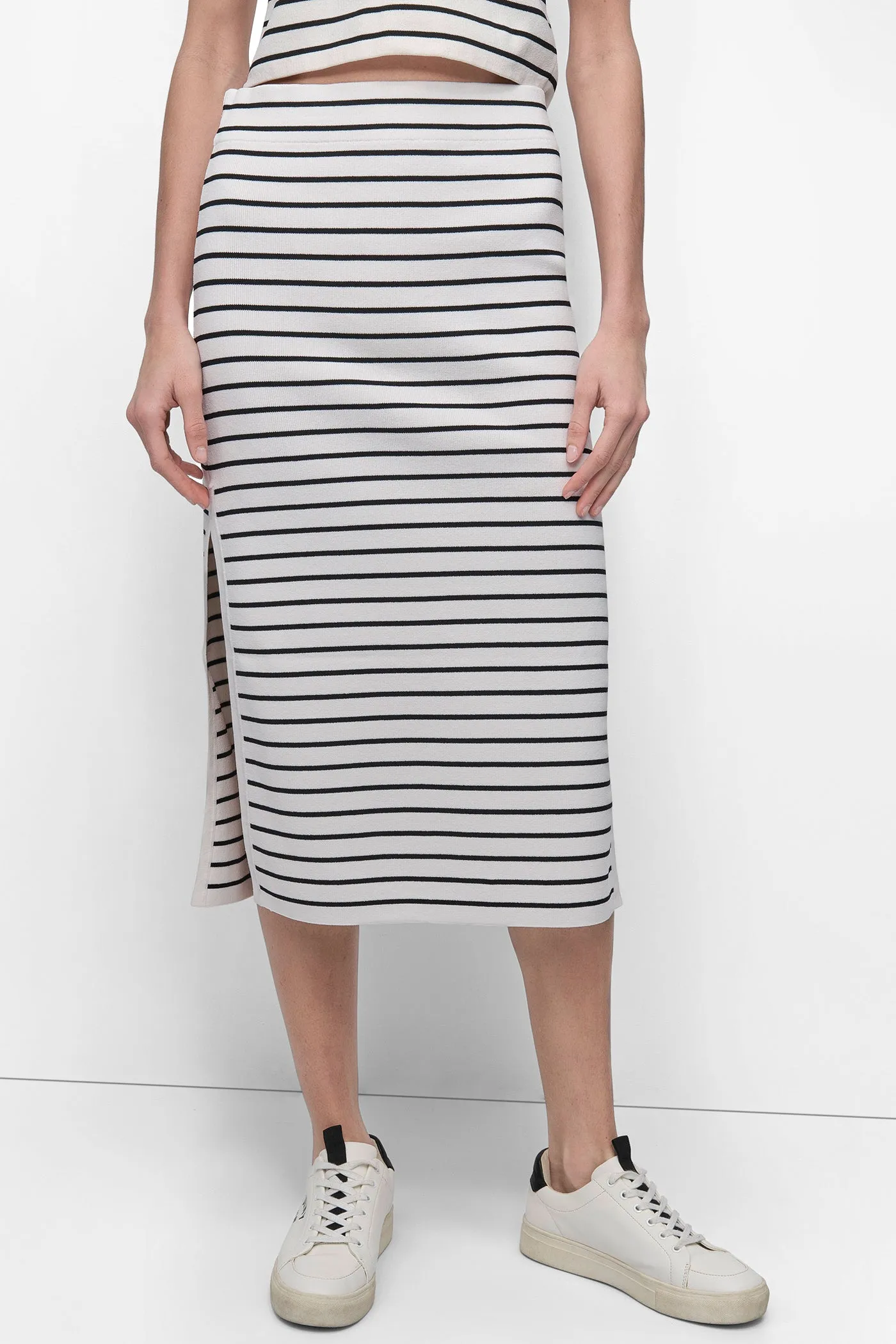 HIGH-RISE MIDI SWEATER PENCIL SKIRT sold by DKNY