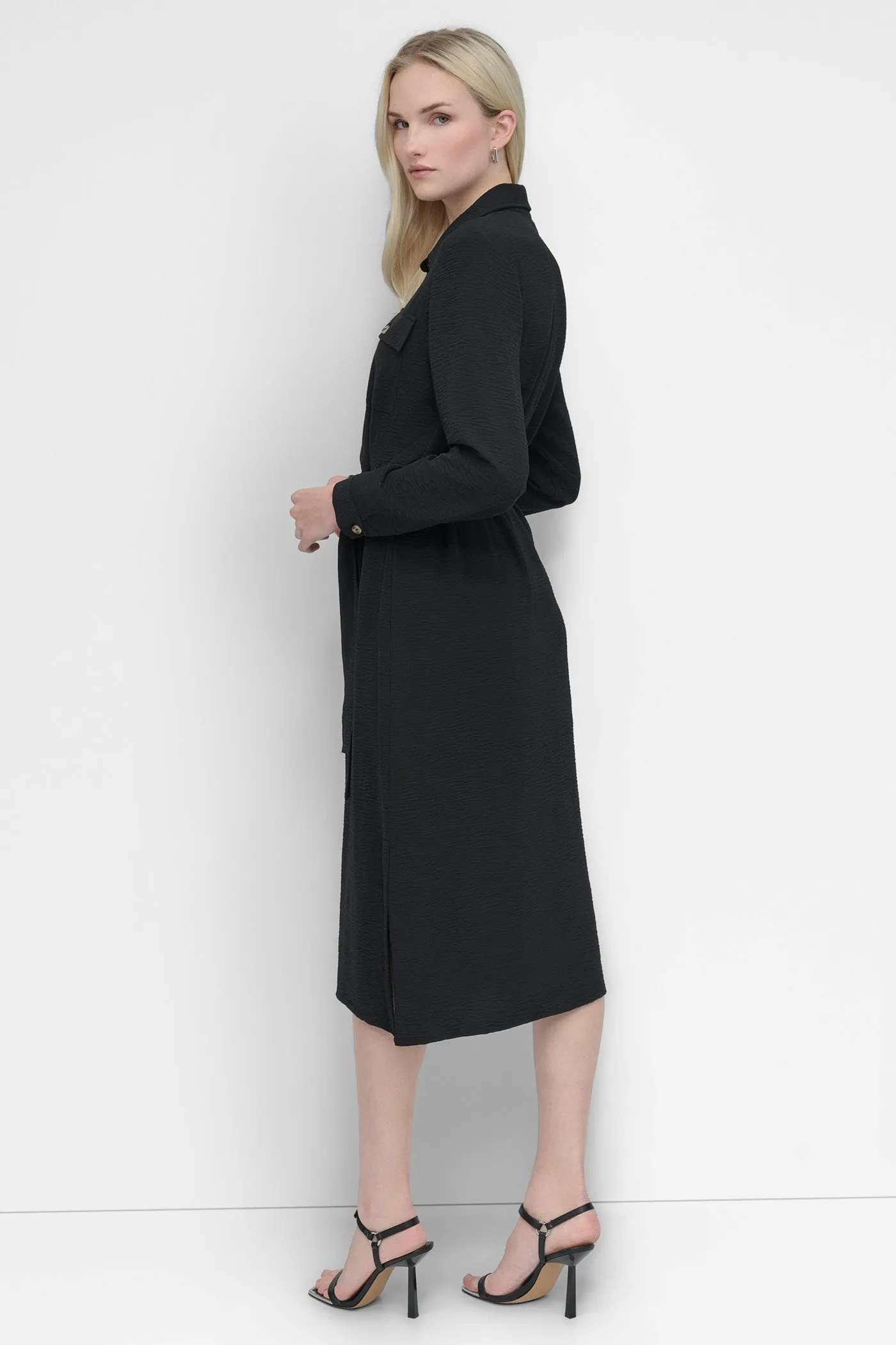 COLLARED BUTTON DRESS sold by DKNY product image thumbnail 2