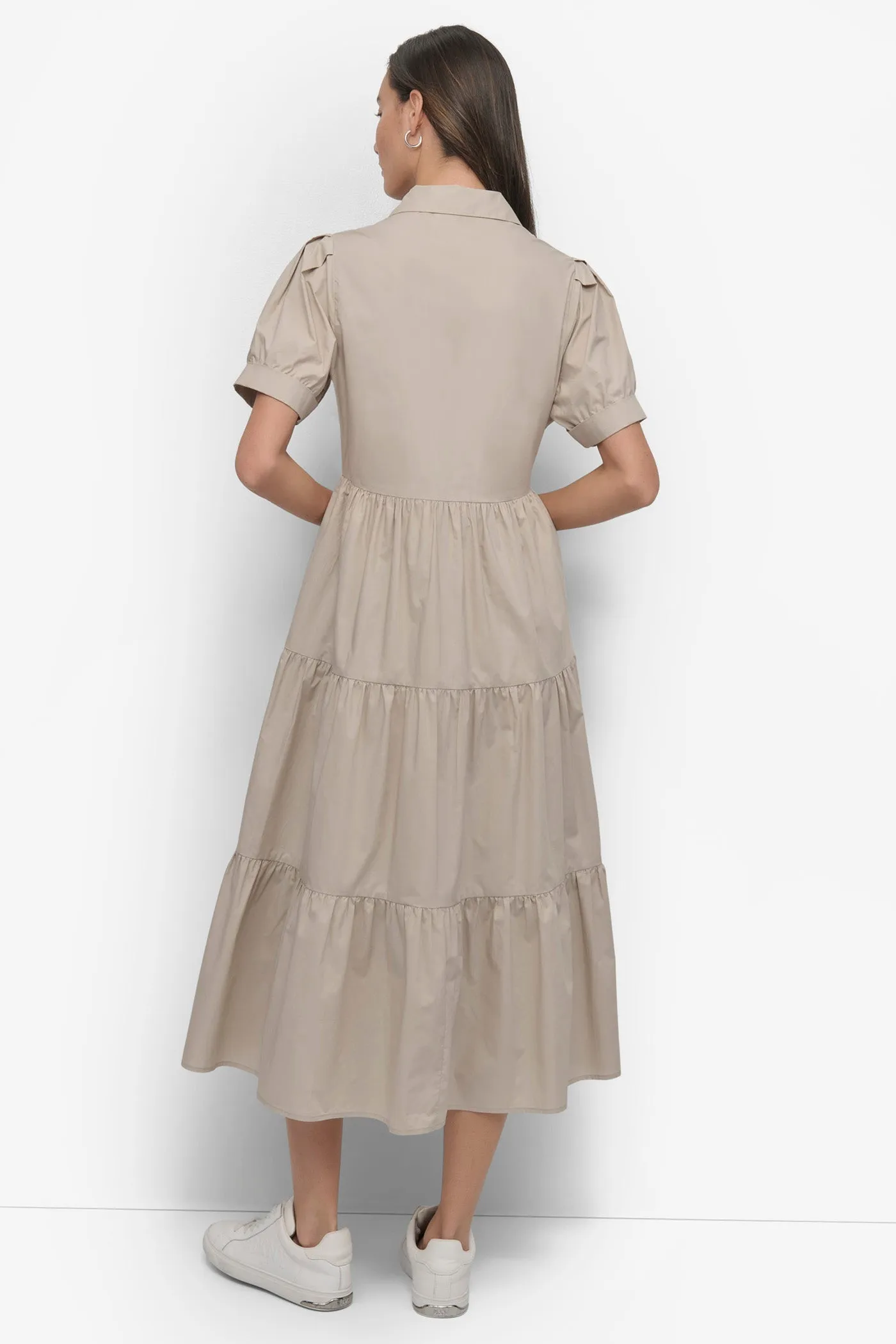 TIERED MIDI SHIRT DRESS sold by DKNY product image thumbnail 2