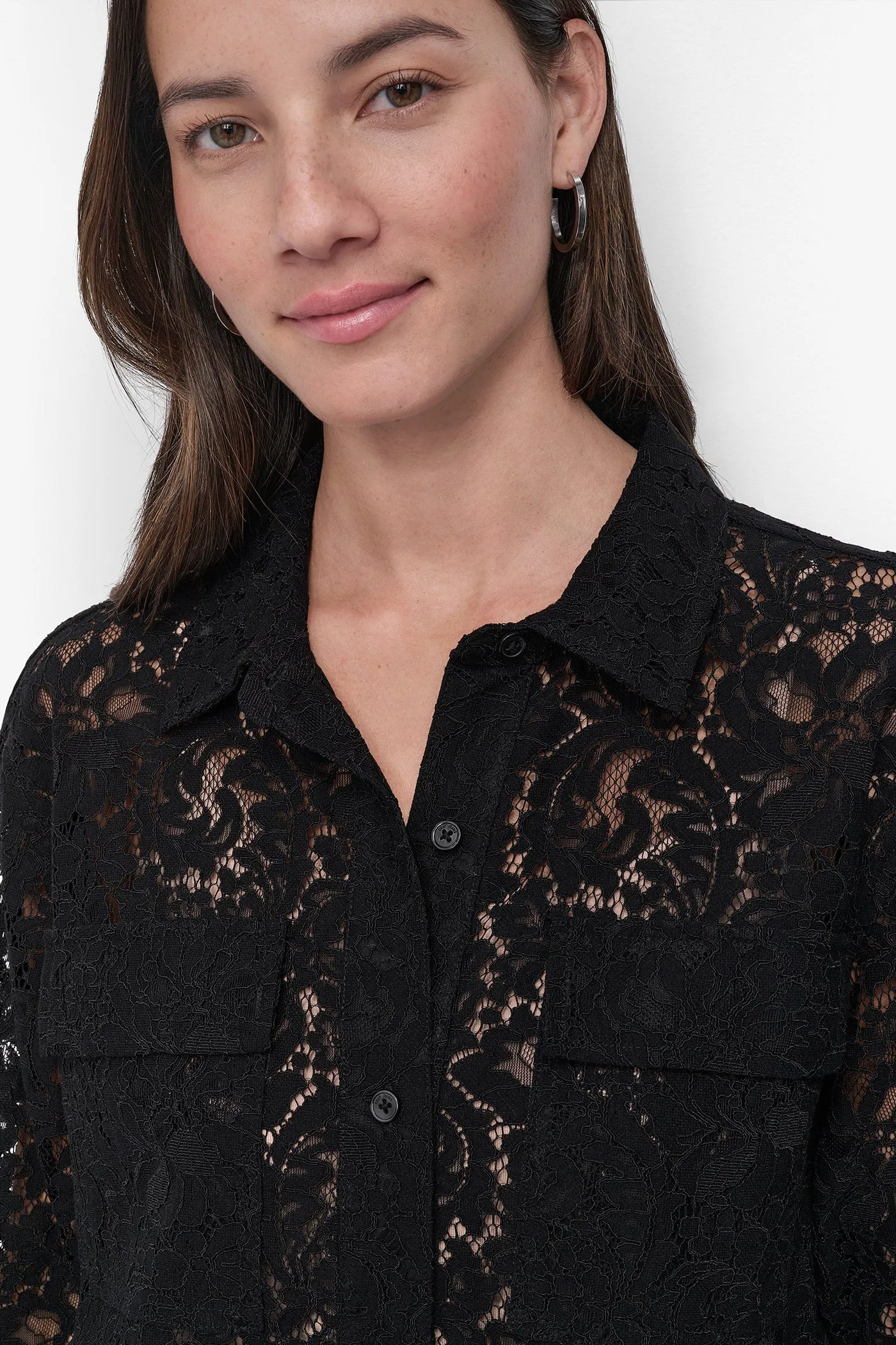 LACE UTILITY SHIRT sold by DKNY product image thumbnail 4
