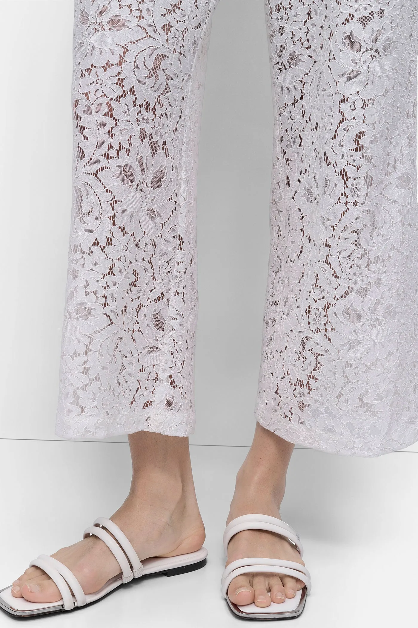 CROPPED LACE STRAIGHT LEG TROUSER sold by DKNY product image thumbnail 5