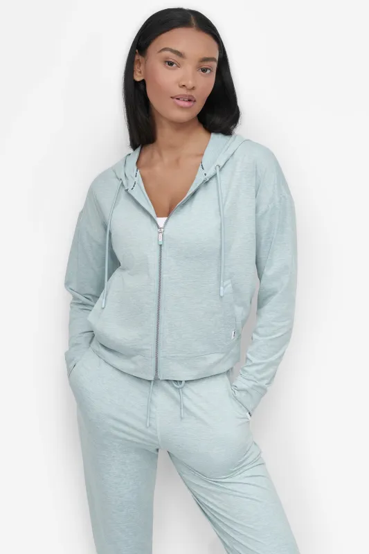 CROPPED SPACE DYED HOODIE sold by DKNY