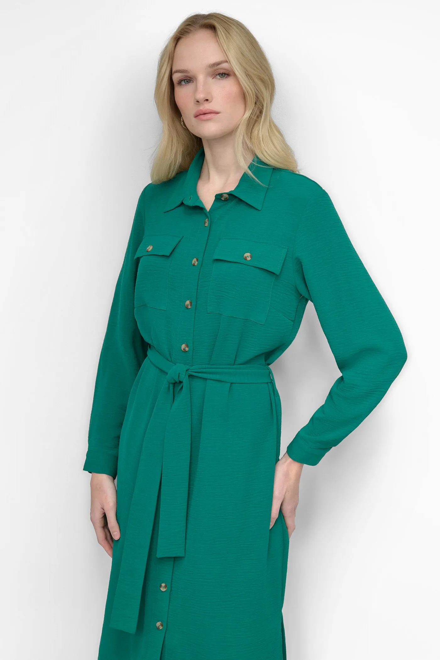 COLLARED BUTTON DRESS sold by DKNY product image thumbnail 4