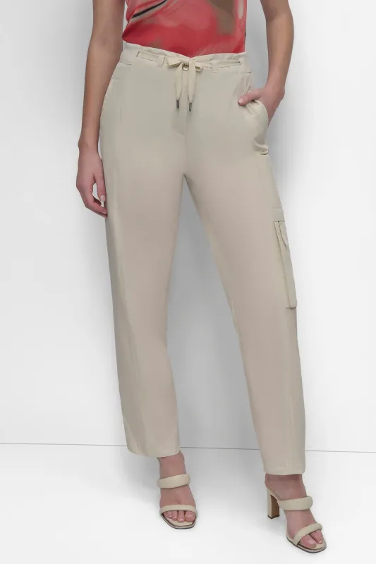 TAFFETA CARGO PANT sold by DKNY