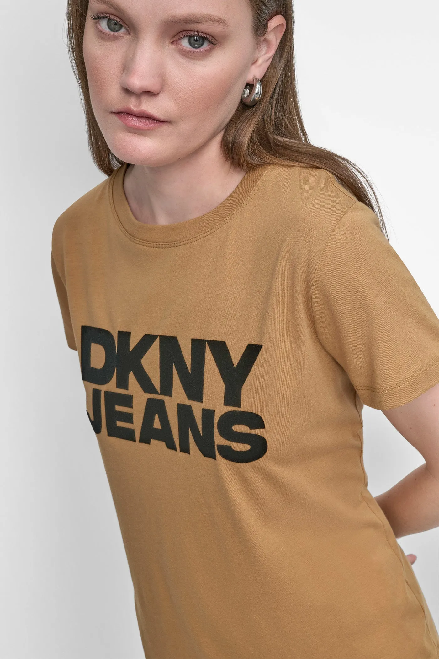 FLOCKED LOGO TEE sold by DKNY product image thumbnail 4