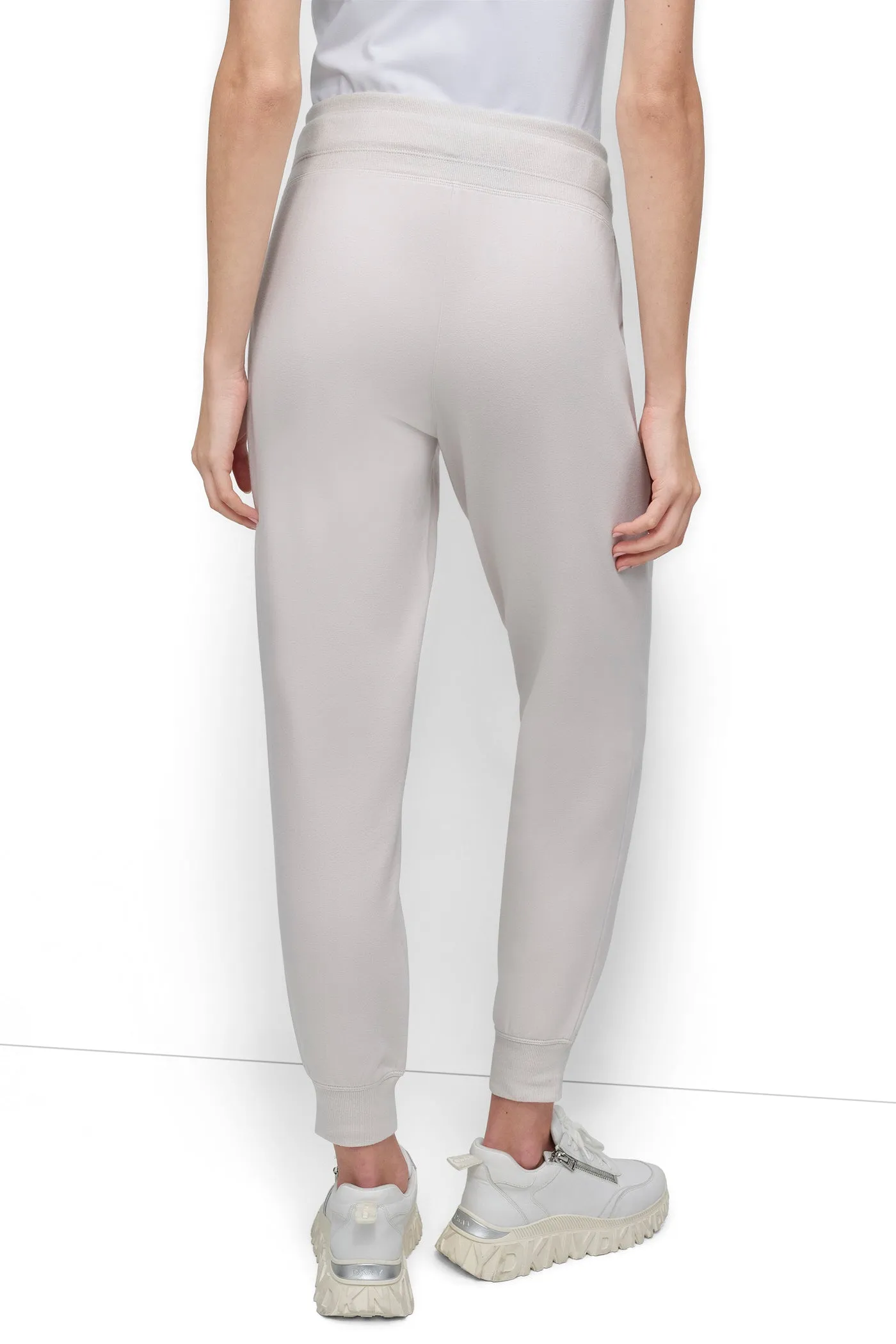 HIGH-RISE TWO-TONE LOGO DRAWSTRING JOGGER sold by DKNY product image thumbnail 2