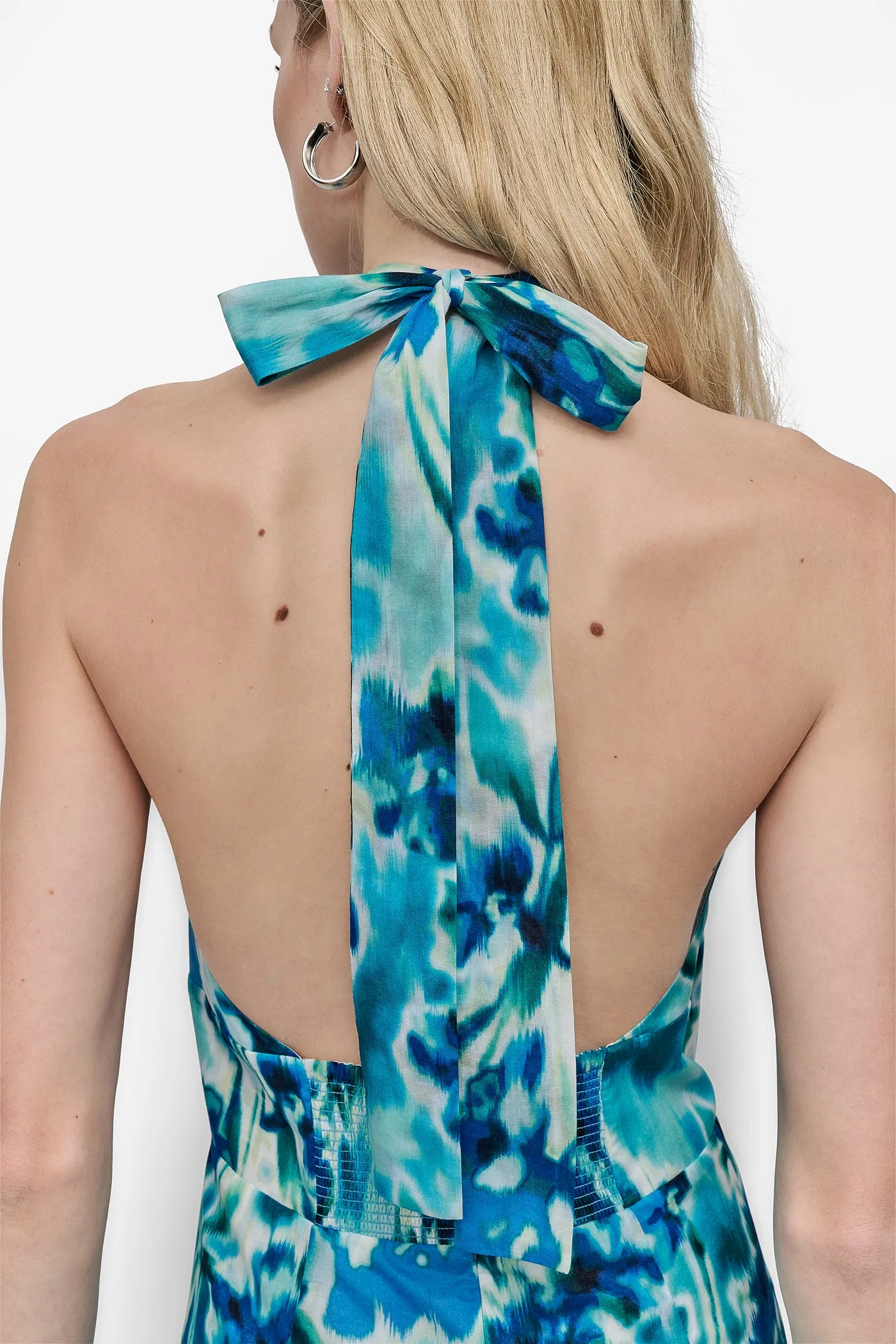 V NECK HALTER MIDI DRESS sold by DKNY product image thumbnail 5