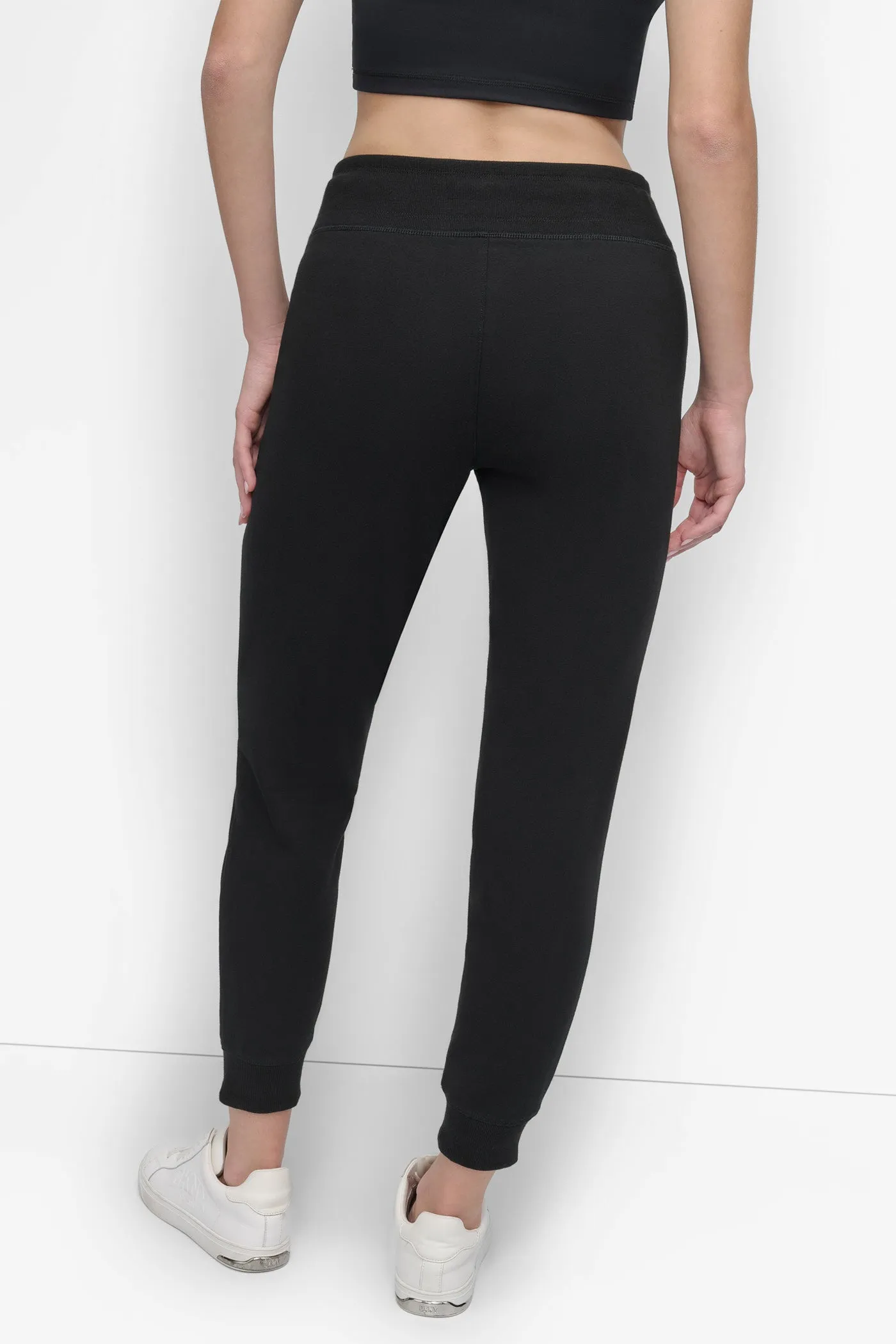 HIGH-RISE TWO-TONE LOGO DRAWSTRING JOGGER sold by DKNY product image thumbnail 2