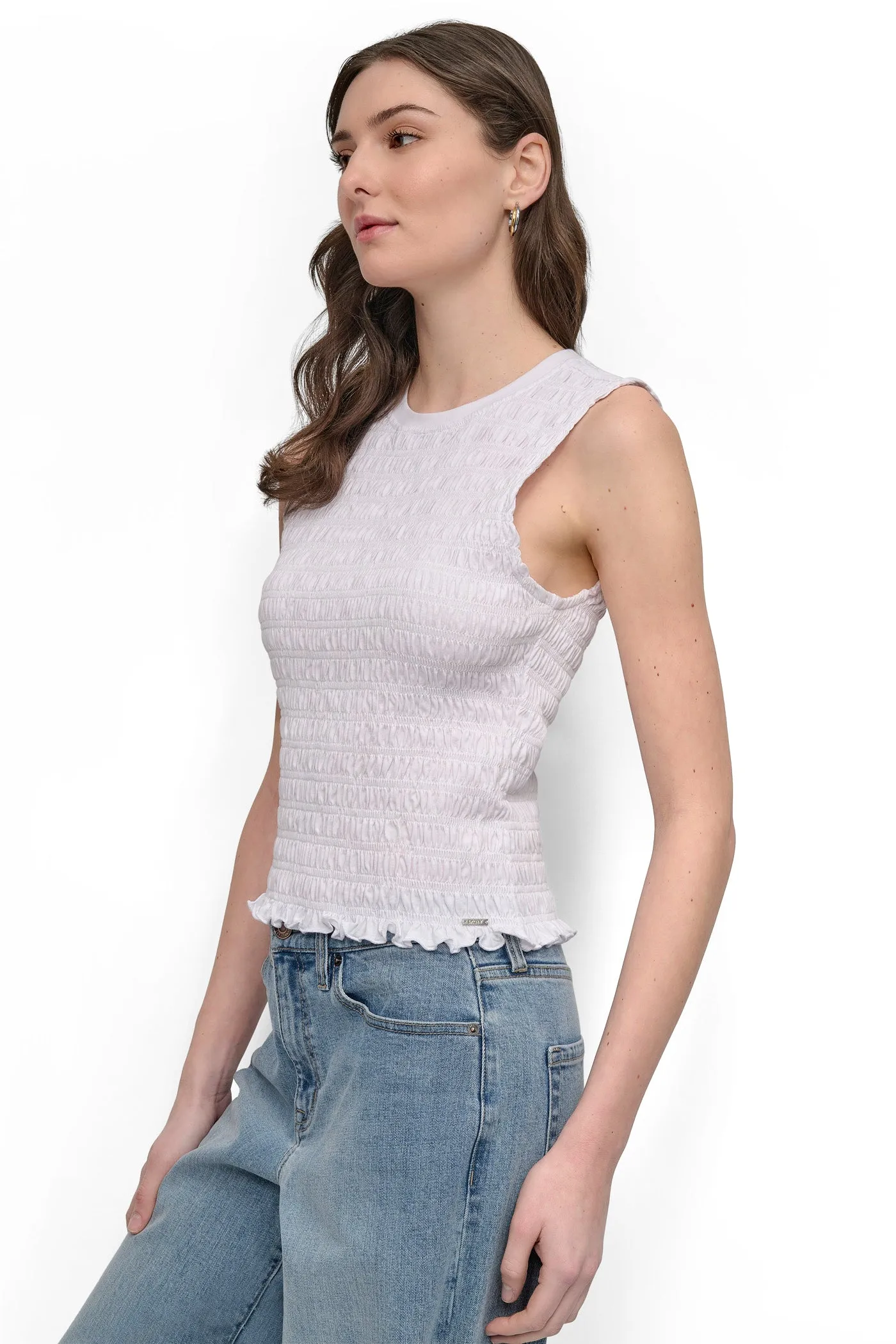 SMOCKED TEE sold by DKNY product image thumbnail 2